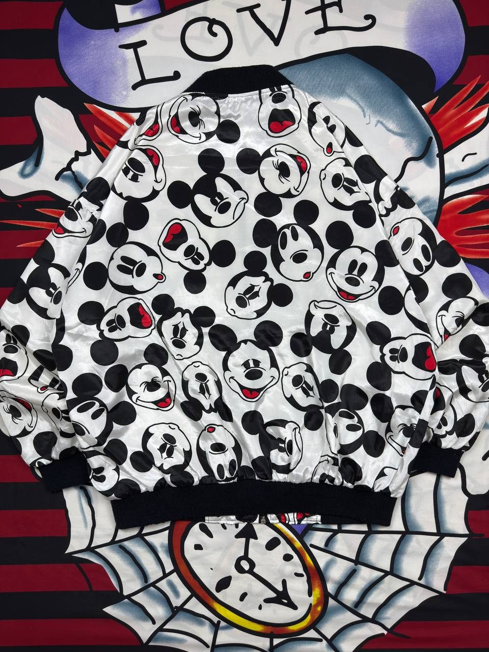Mickey Mouse Rare Vintage 90s Disney Mickey&Co Bomber Jacket AOP Mickey Size US M / EU 48-50 / 2 - 8 Thumbnail