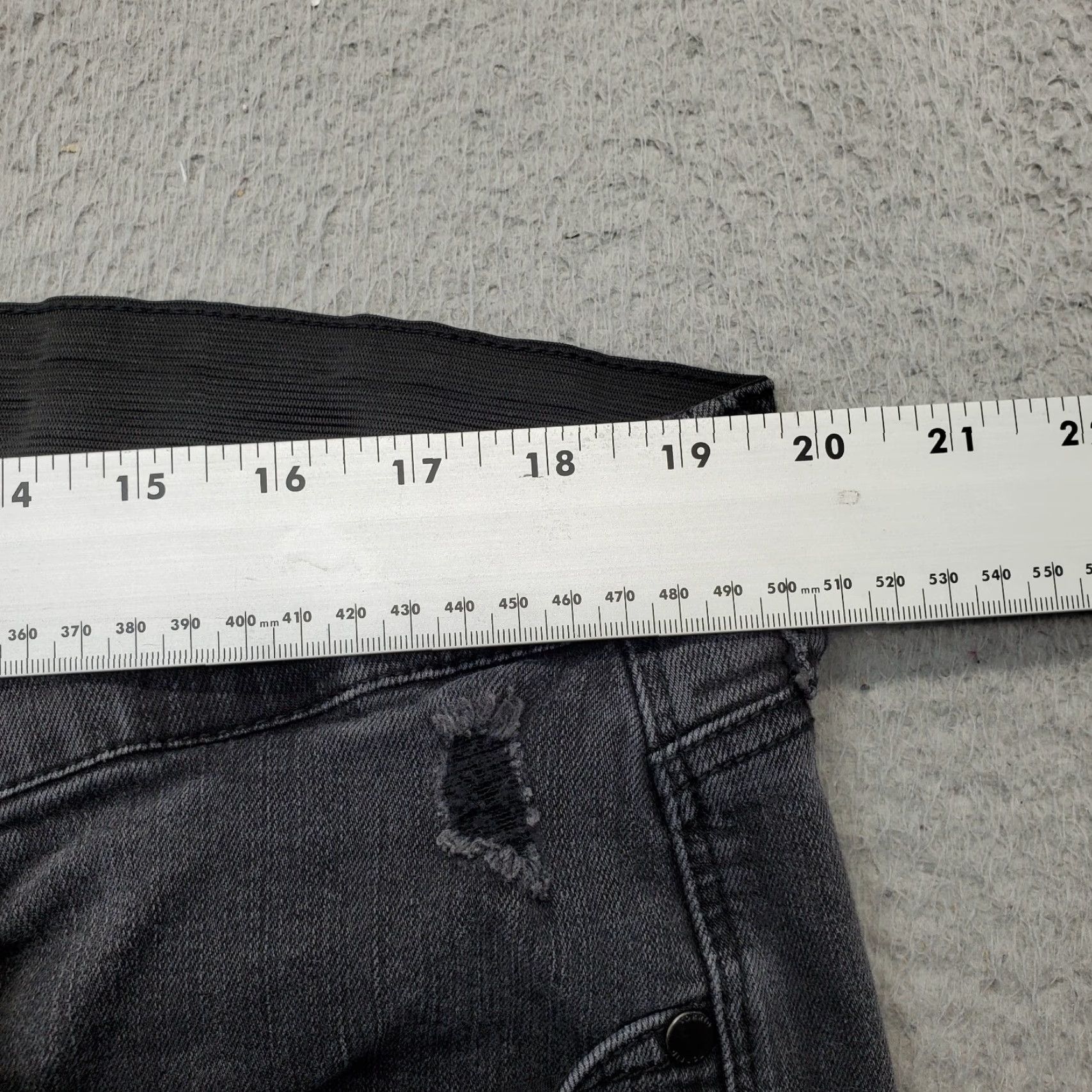 Torrid Torrid Jeans Women Size 22 Black Denim Premium Stretch Distressed Comfort Skinny Size 40" / US 18 - 5 Thumbnail