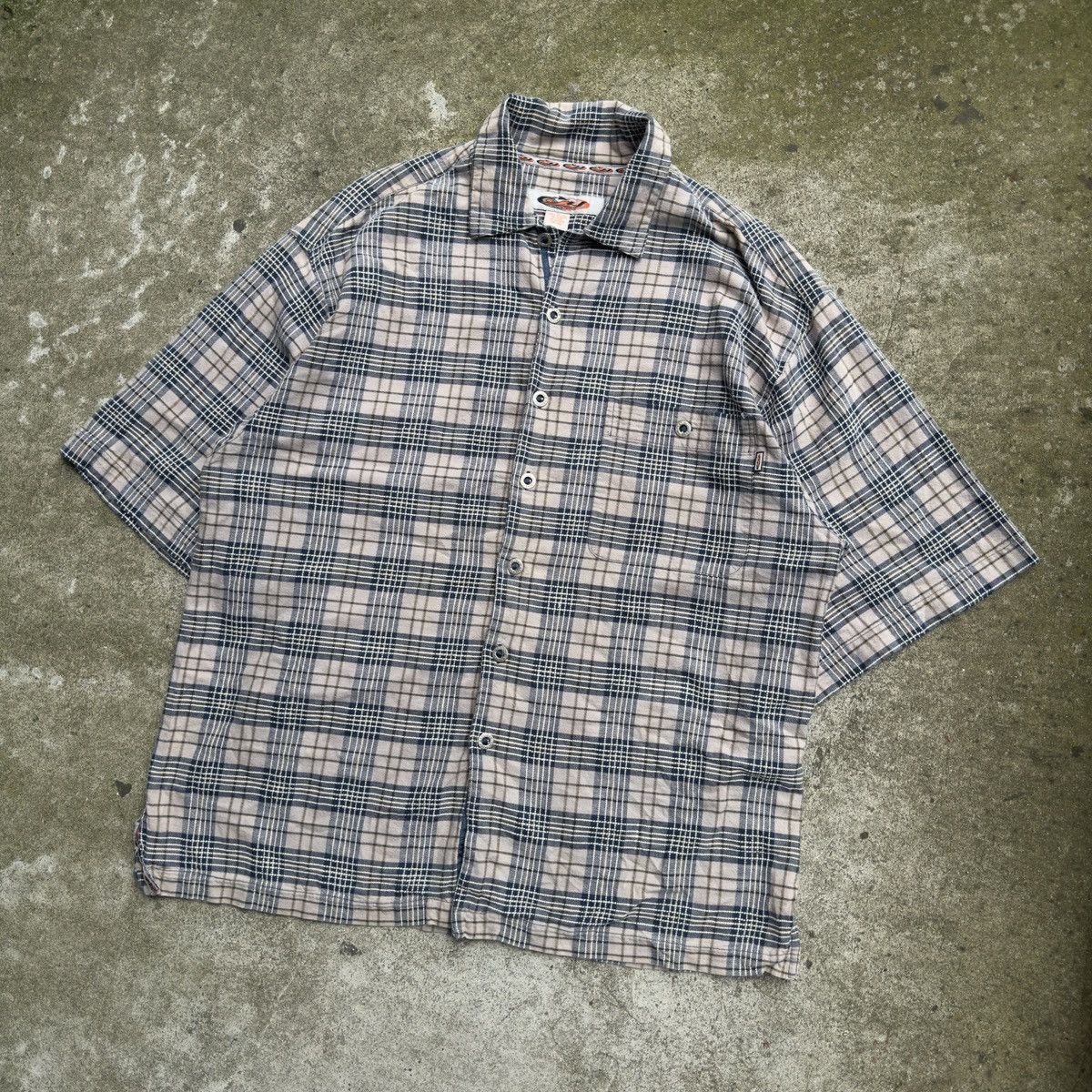 Vintage Y2K Oversized Plaid Grunge Button Up Shirt ERD Chrome ERL Size US XL / EU 56 / 4 - 7 Thumbnail