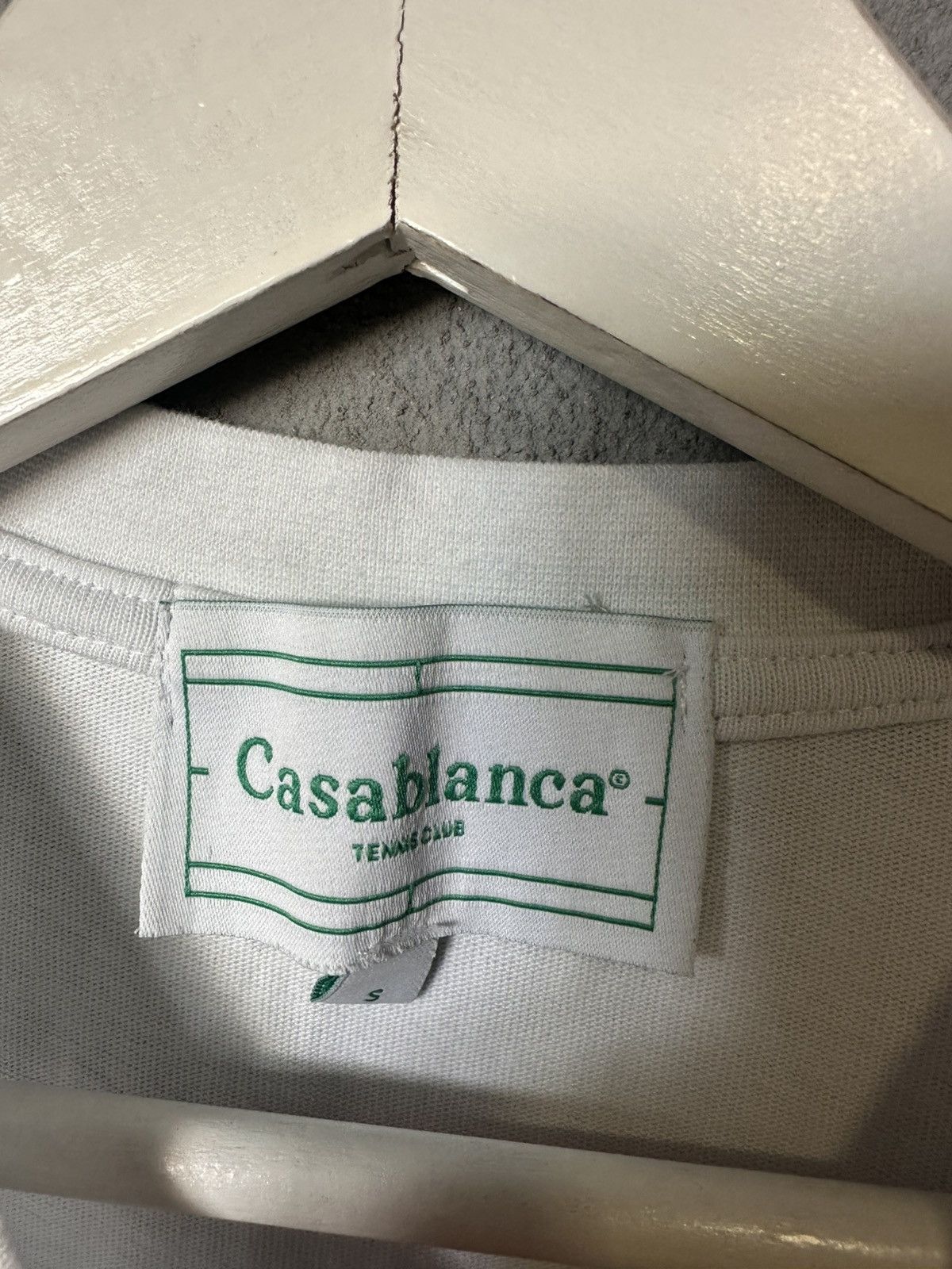 Casablanca Men's White Casablanca Tennis Club T-Shirt L Size US S / EU 44-46 / 1 - 5 Thumbnail