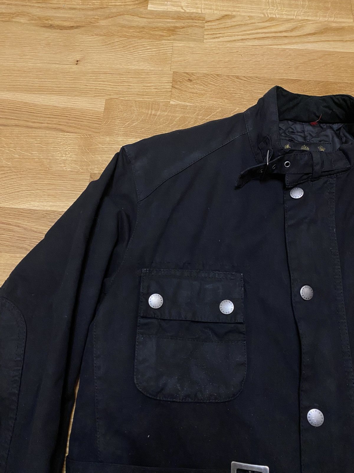Barbour Barbour International Strathdee A7 Wax Jacket Belt Black XL Size US XL / EU 56 / 4 - 3 Thumbnail