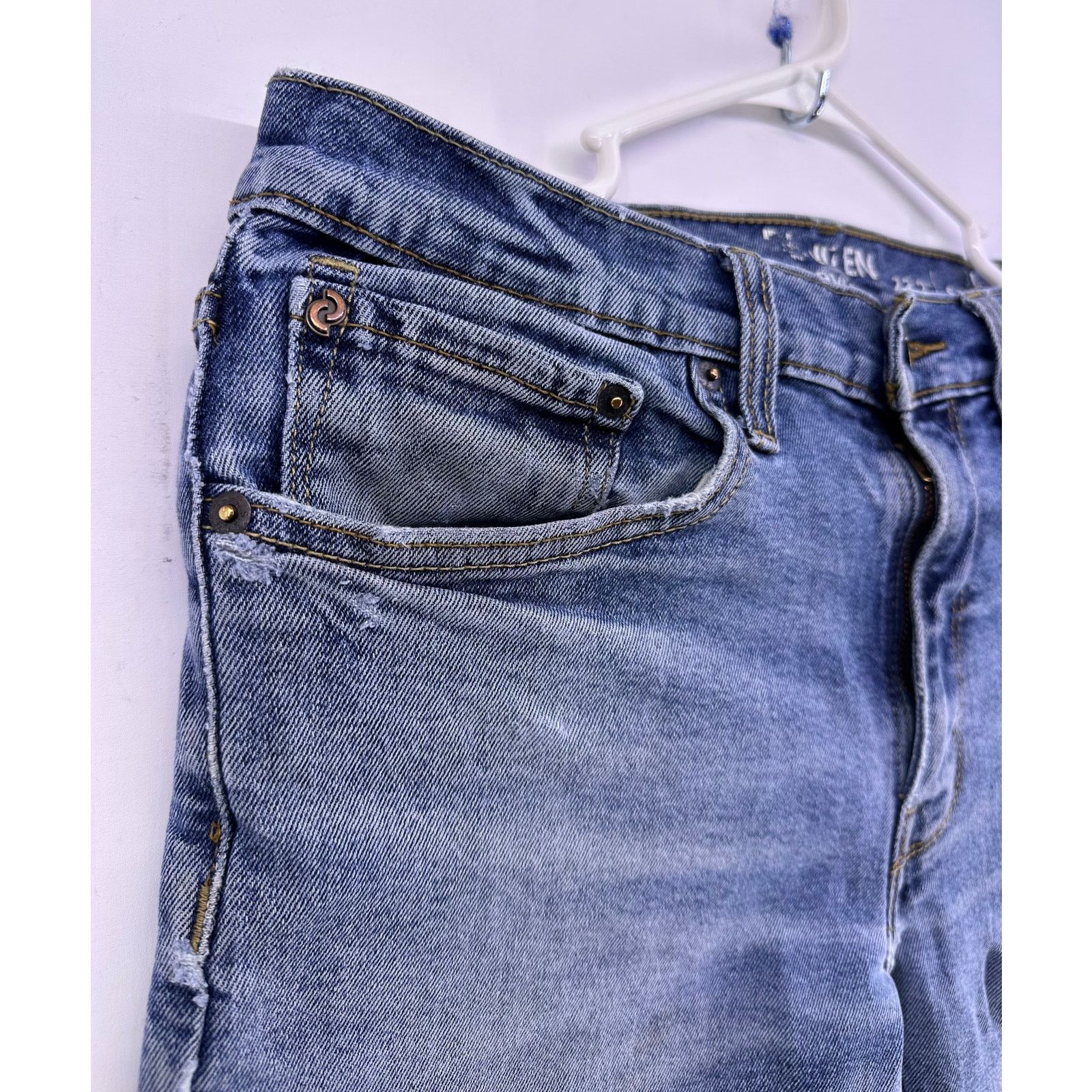 Levi's Blue Ripped Denizen Levi’s 232 Jeans Size 32/34 Size US 32 / EU 48 - 5 Thumbnail