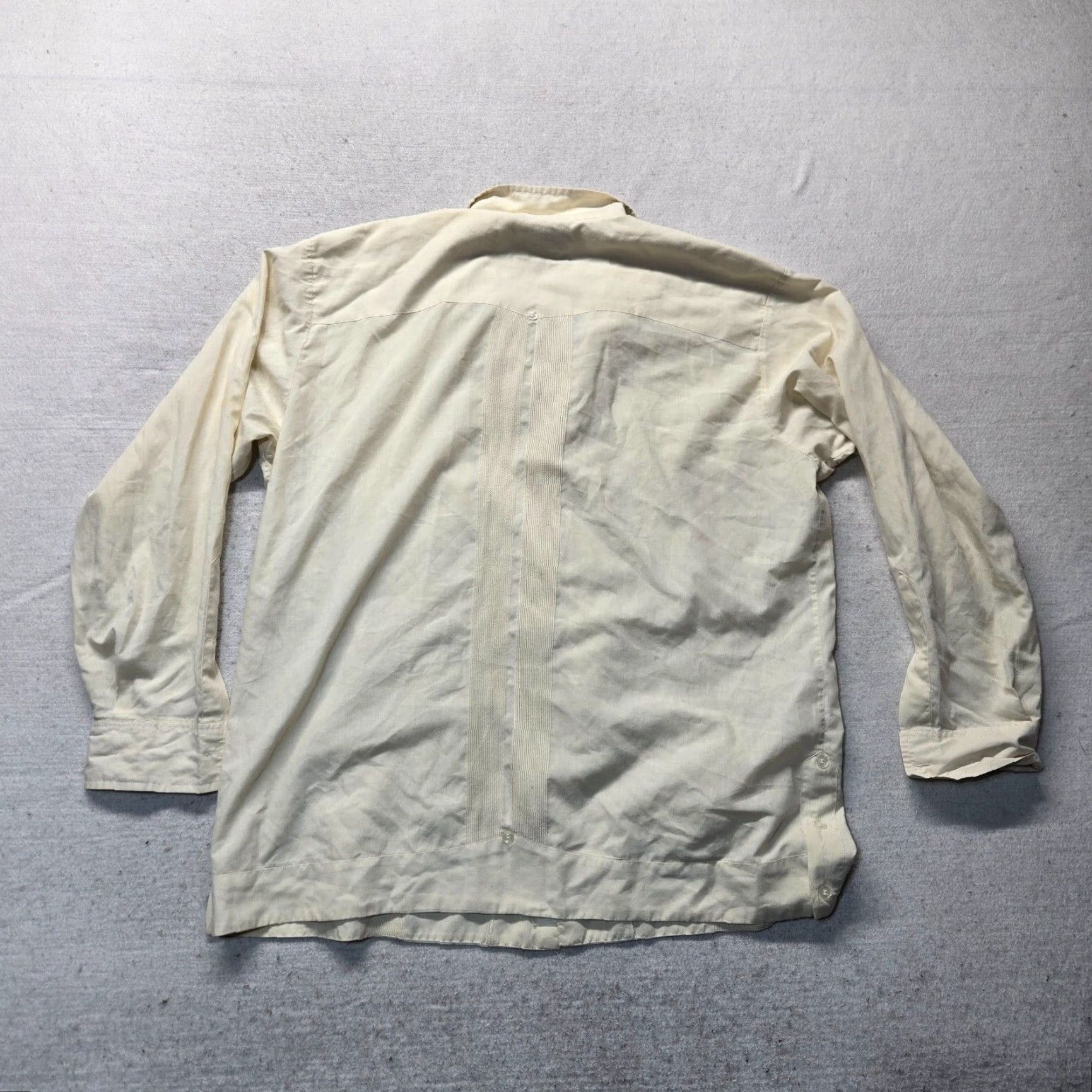 Vintage VINTAGE Cubana Shirt Mens Adult 42 Beige Tan Long Sleeve Button-Up Size US XL / EU 56 / 4 - 7 Thumbnail