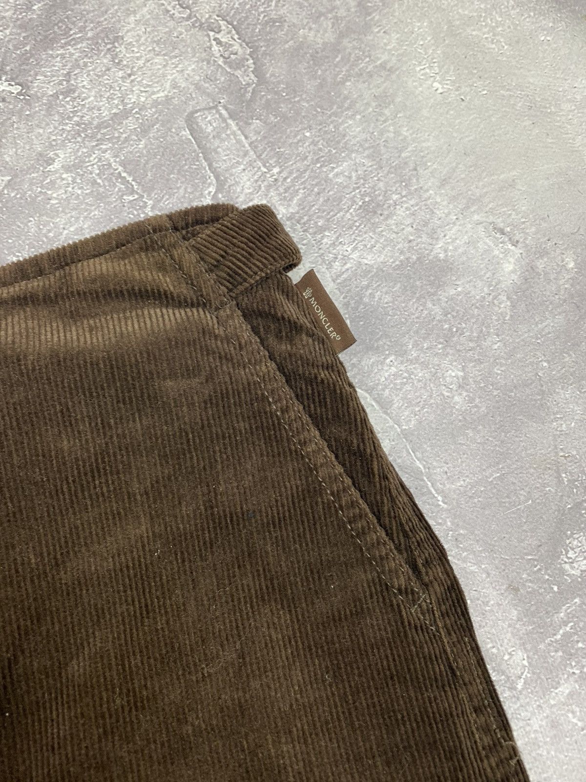 Moncler Vintage Women Moncler Corduroy Skirt Brown IT46 Size 32" / US 10 / IT 46 - 3 Thumbnail