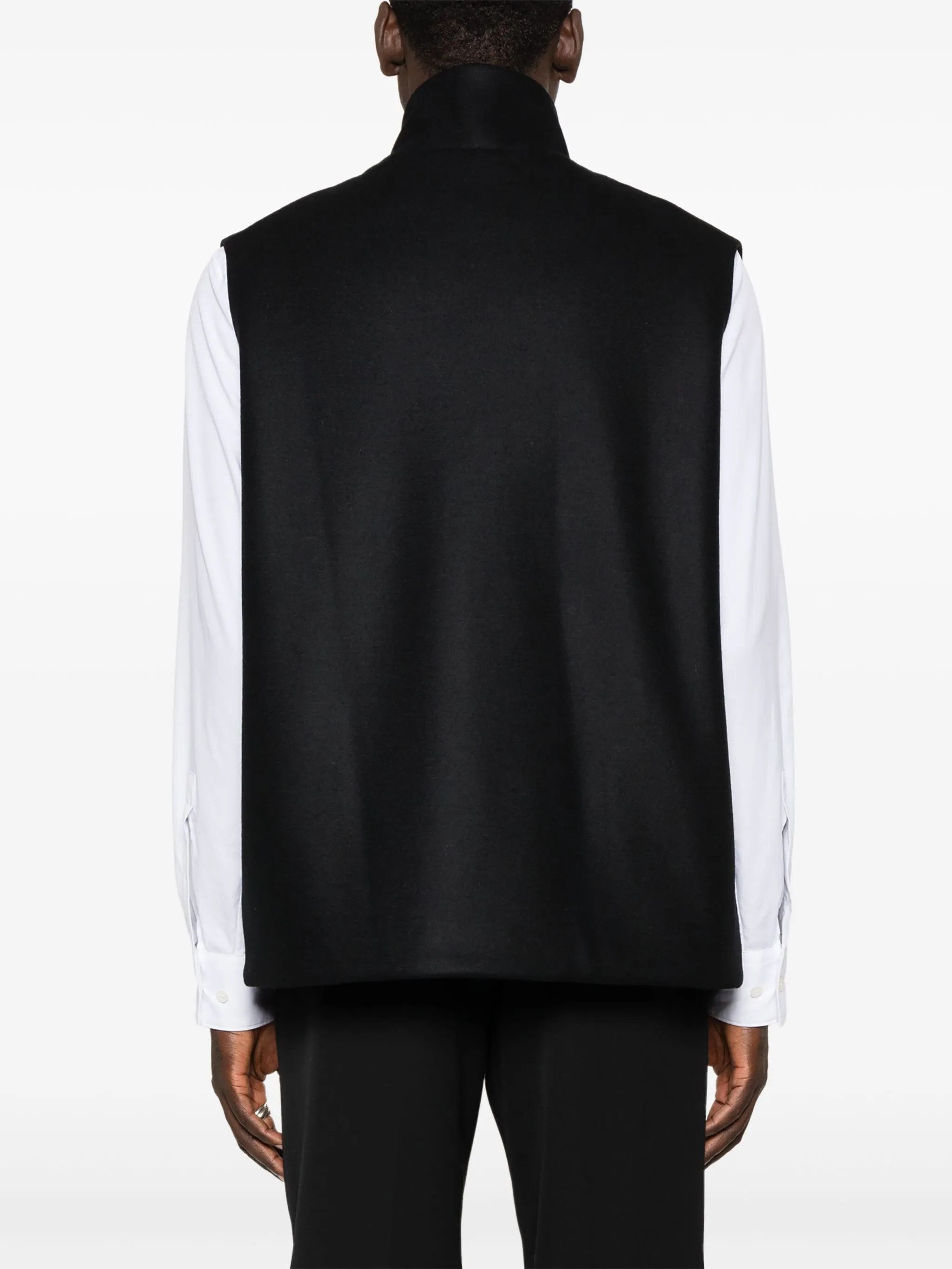 Jil Sander o1w1db11025 Zip up Vest in Black Size US S / EU 44-46 / 1 - 4 Thumbnail
