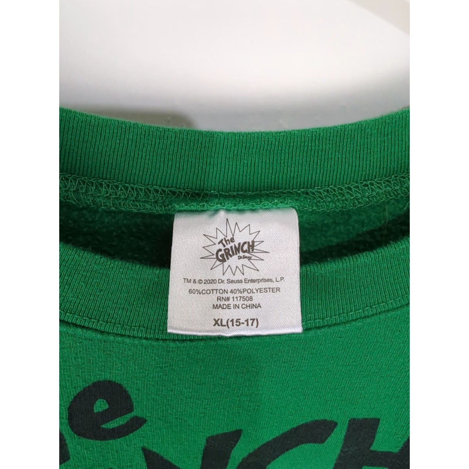 Vintage Dr. Seuss Grinch Sweatshirt XL Green Christmas Cartoon Women's Sweater Size XL / US 12-14 / IT 48-50 - 3 Thumbnail