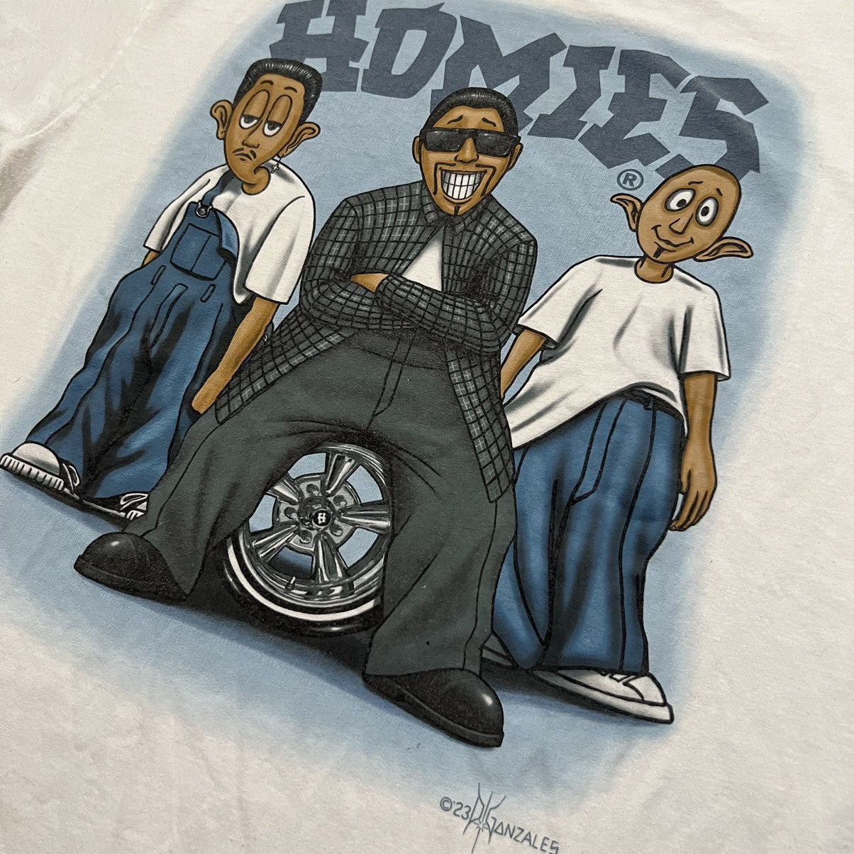 Homies Homies White Hip Hop DGA tees Gangster T Shirt Size US XL / EU 56 / 4 - 3 Thumbnail