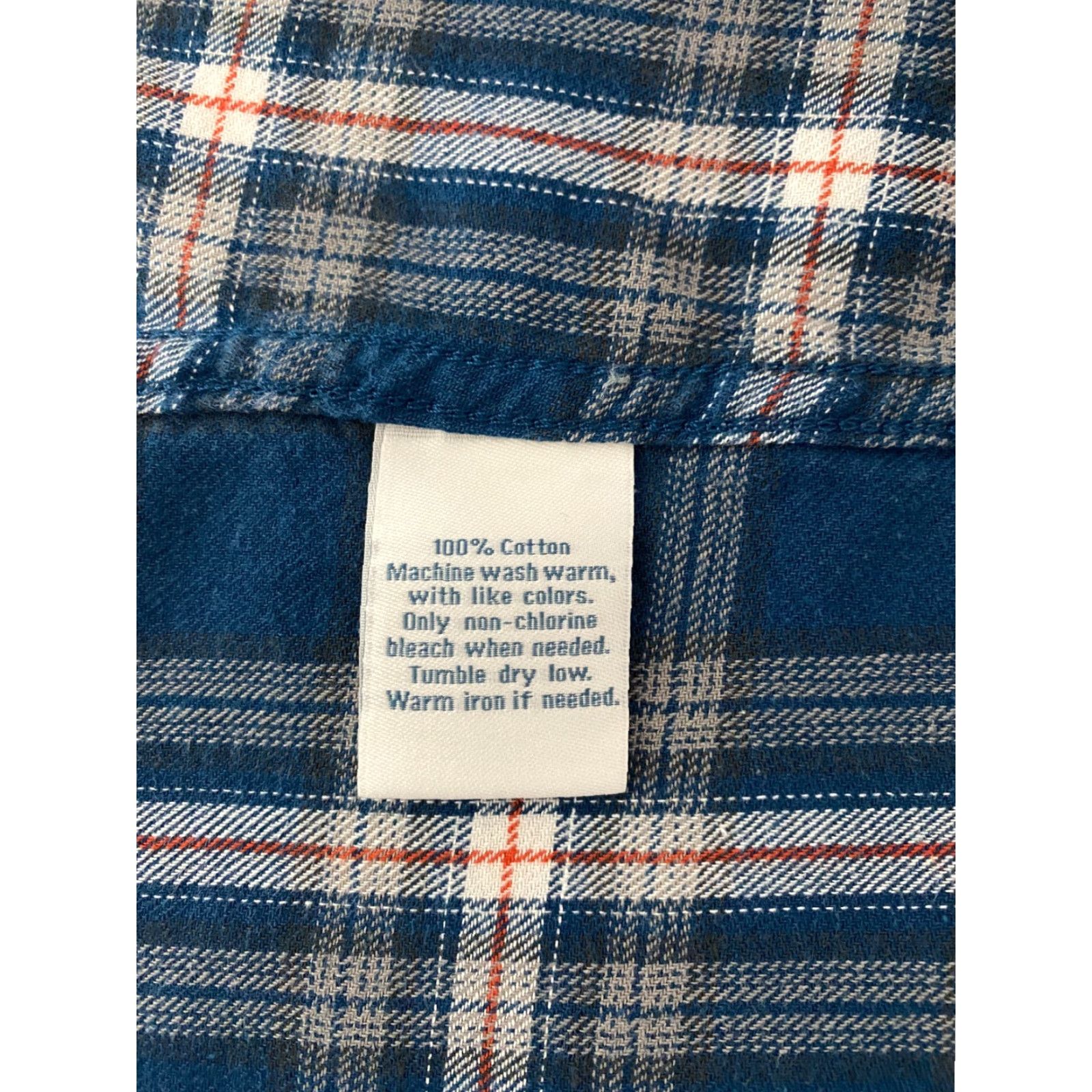 Vintage Urban Pipeline Shirt Mens Large Plaid Pearl Snap Casual Western Cowboy Roll Tab Blue Cotton Button-Up Pocketed American Western Cowboy Theme Mens Size US L / EU 52-54 / 3 - 6 Thumbnail