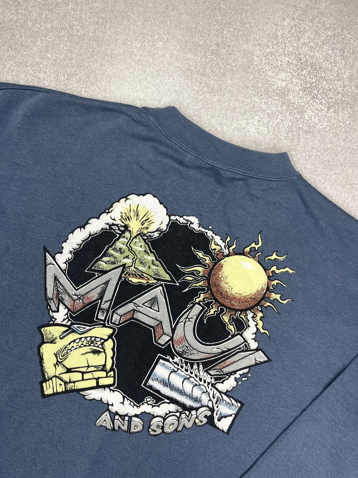 Maui and Sons × Vintage Vintage Maui and Sons Sweatshirt Blue Surf Style USA Size US XL / EU 56 / 4 - 4 Thumbnail