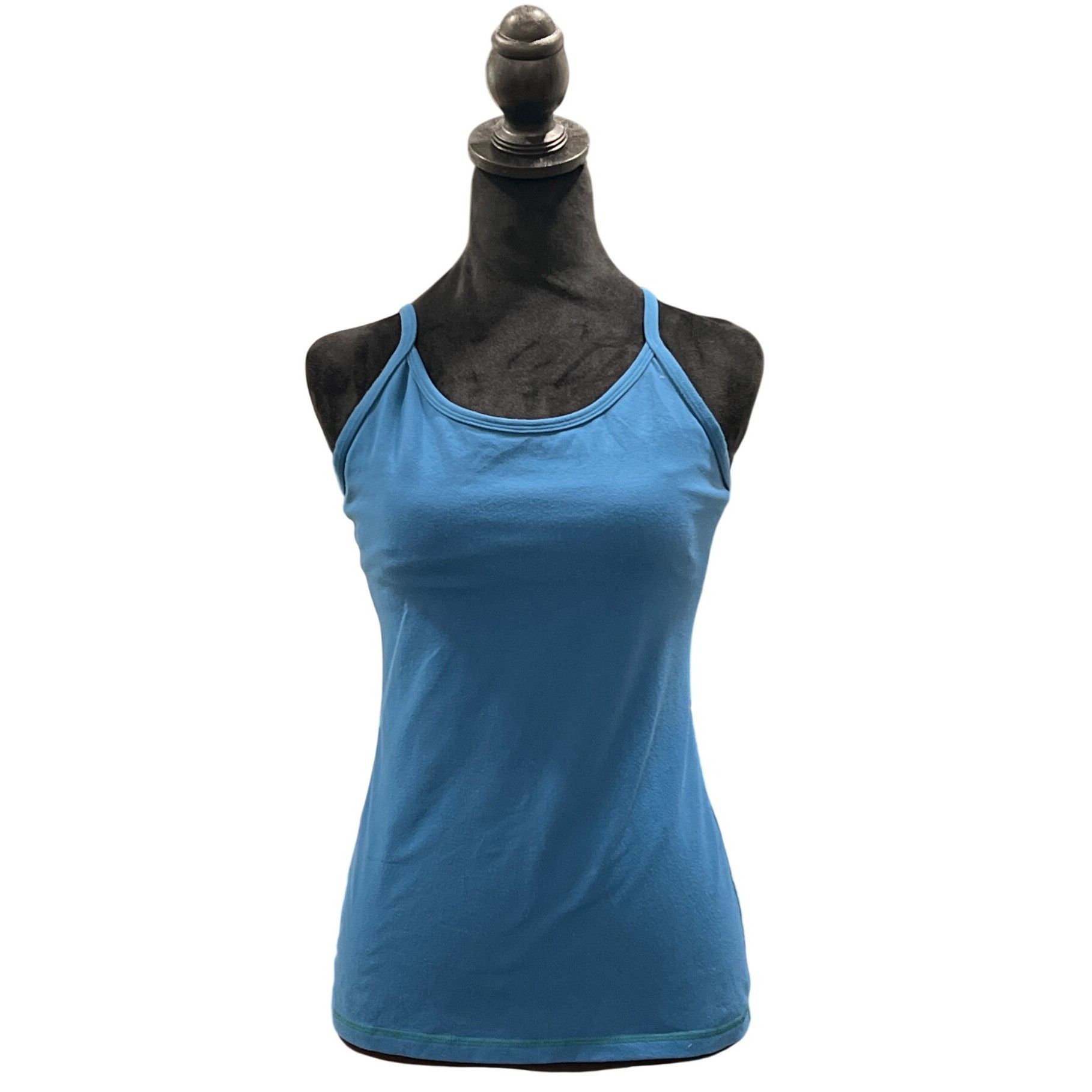 Lululemon Lululemon Blue Strappy Racerback Tank Top Womens Size S Yoga Size L / US 10 / IT 46 - 1 Thumbnail