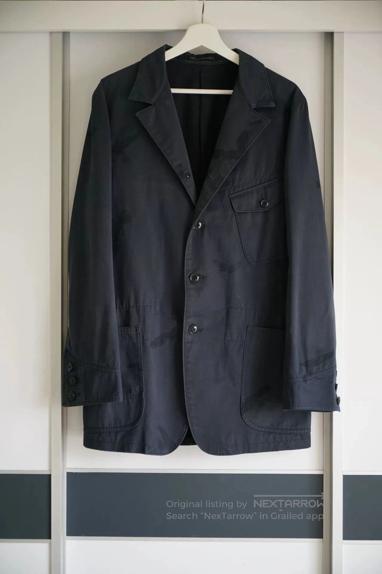 Yohji Yamamoto Yohji Yamamoto Raven Print Suit Jacket. Size US M / EU 48-50 / 2 - 1 Thumbnail