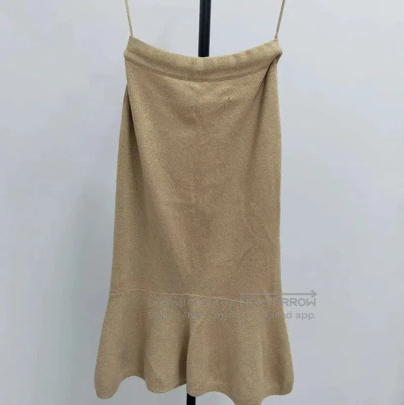 Chanel Chanel Brown Wool Women's Midi Skirt . Size 28" / US 6 / IT 42 - 2 Thumbnail