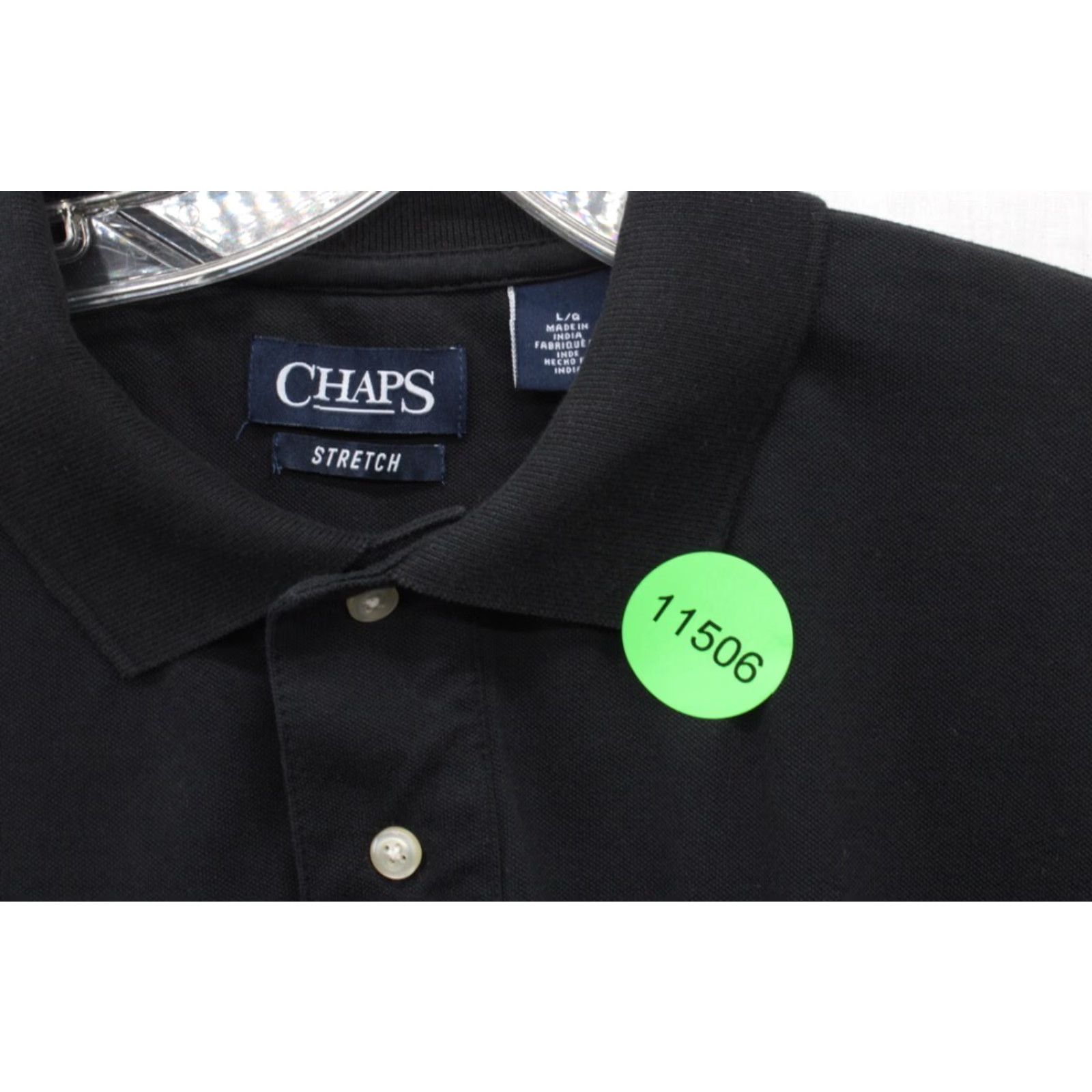 Chaps Chaps Polo Shirt Stretch Large Black Cotton Blend Short Sleeve Logo Preppy Shirt Men L Polo Black Cotton Blend Stretch Short Sleeve Logo Chaps Men Size US L / EU 52-54 / 3 - 8 Thumbnail