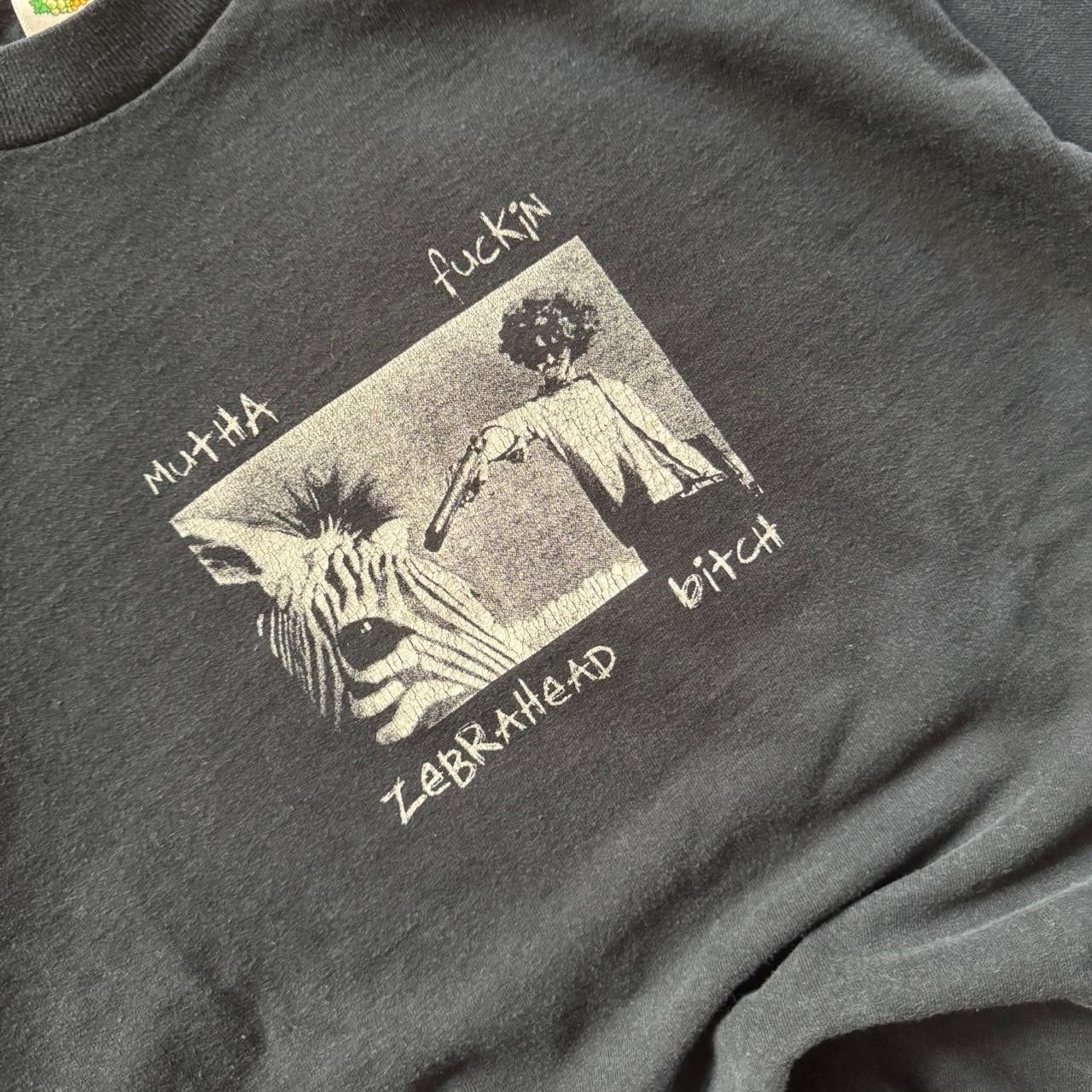 Vintage Vintage Y2K Zebra Head Punk Rock Band Graphic T-shirt Size US M / EU 48-50 / 2 - 3 Thumbnail