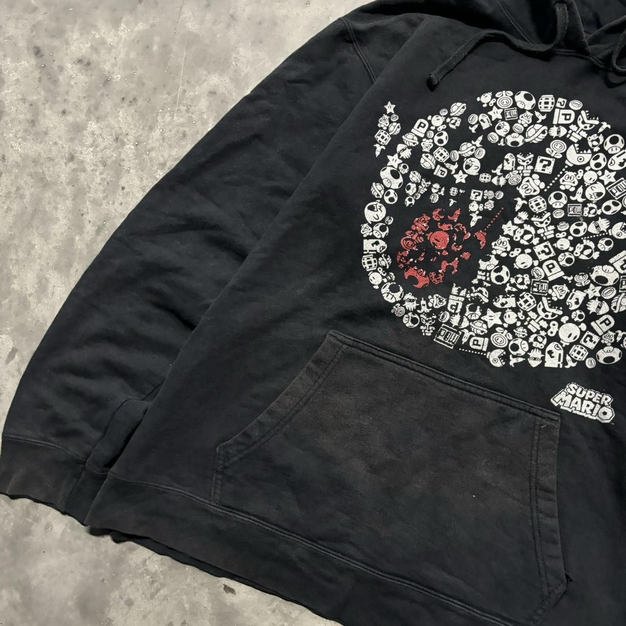 Nintendo × Vintage Crazy Vintage Y2K/2000s Grunge Super Mario Ghost Gamer Scene Hoodie! Size US L / EU 52-54 / 3 - 3 Thumbnail