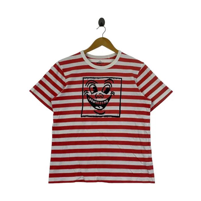 Keith Haring KEITH HARING x UNIQLO Smiley Face Pop Art Tee Shirt Top Size M / US 6-8 / IT 42-44 - 1 Thumbnail