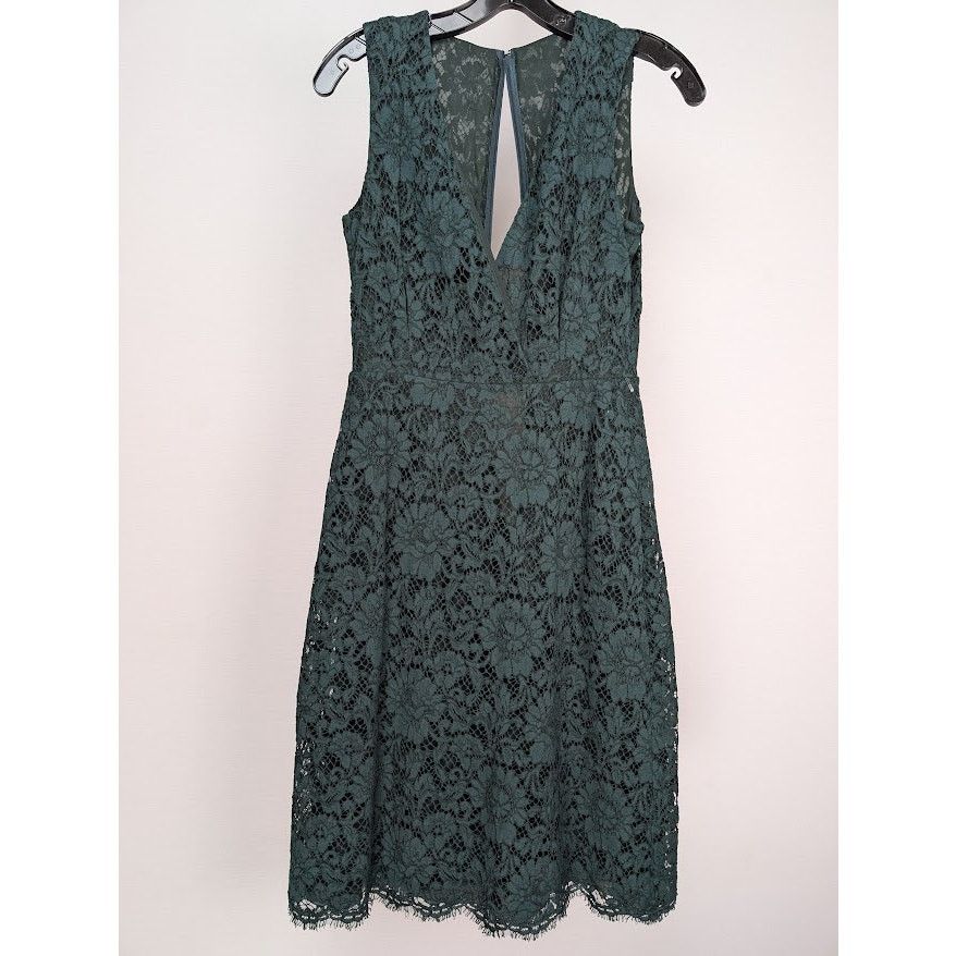 Valentino o1rshd1 Lace Dress in Green Size XS / US 0-2 / IT 36-38 - 2 Thumbnail