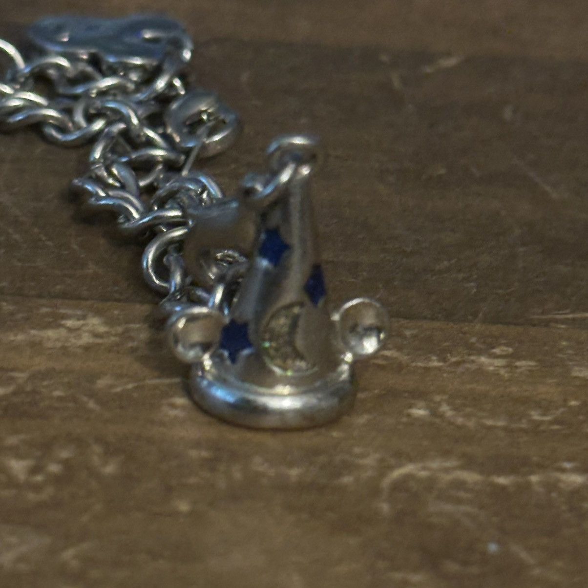 Disney Disney silver tone Sorcerer’s Apprentice charm bracelet Size ONE SIZE - 4 Thumbnail