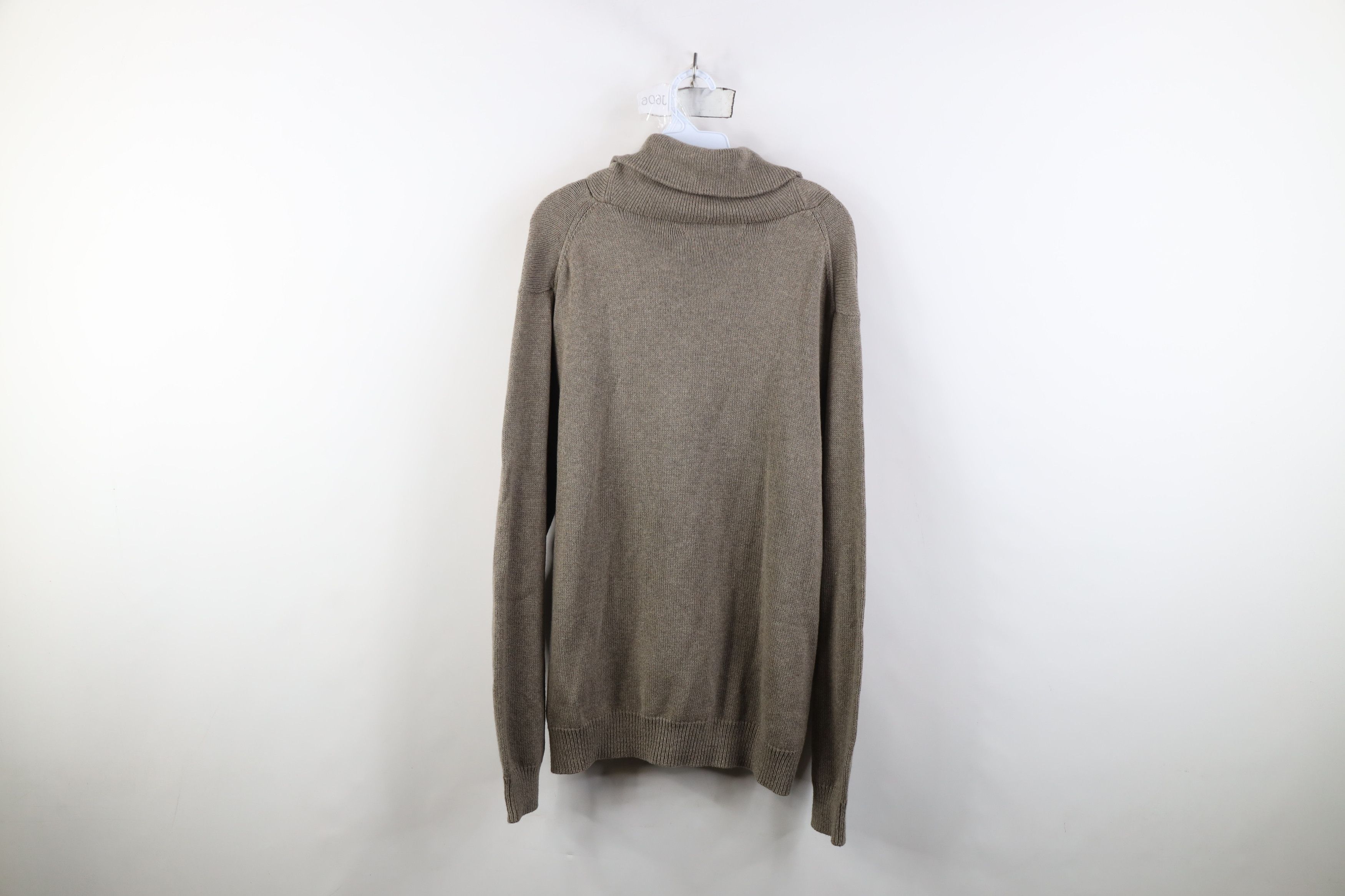 J.Crew J Crew Cotton Ribbed Knit Toggle Button Shawl Sweater Beige Size US L / EU 52-54 / 3 - 11 Thumbnail
