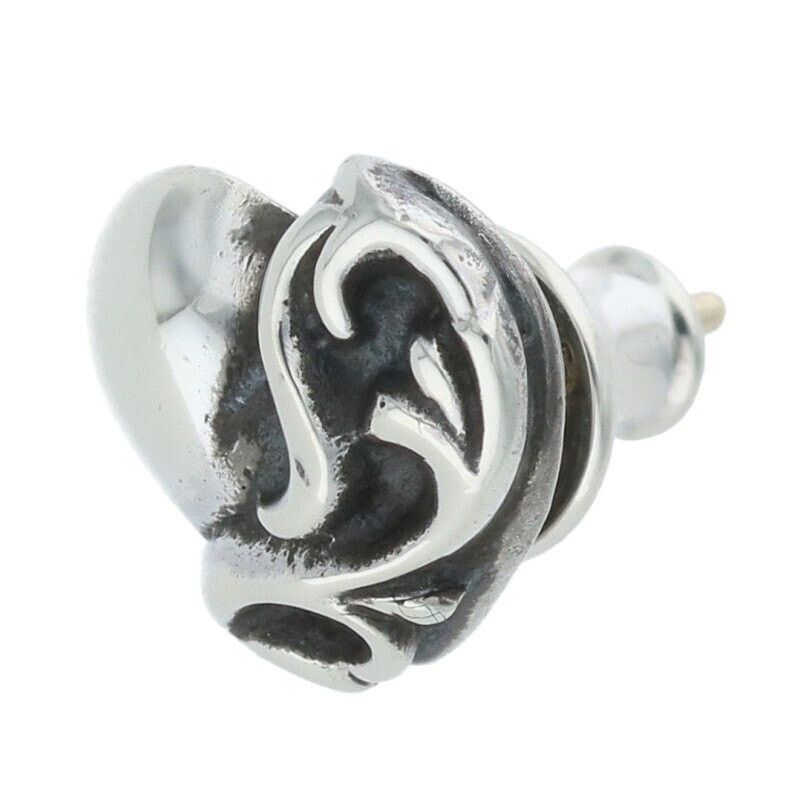 Chrome Hearts Chrome Hearts Heart Stud Silver Earring Size ONE SIZE - 1 Thumbnail