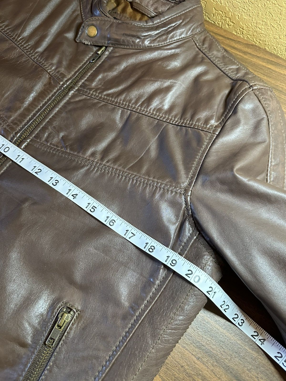 Vintage Vintage Milwaukee Brown Leather Racing Jacket Size US M / EU 48-50 / 2 - 11 Thumbnail