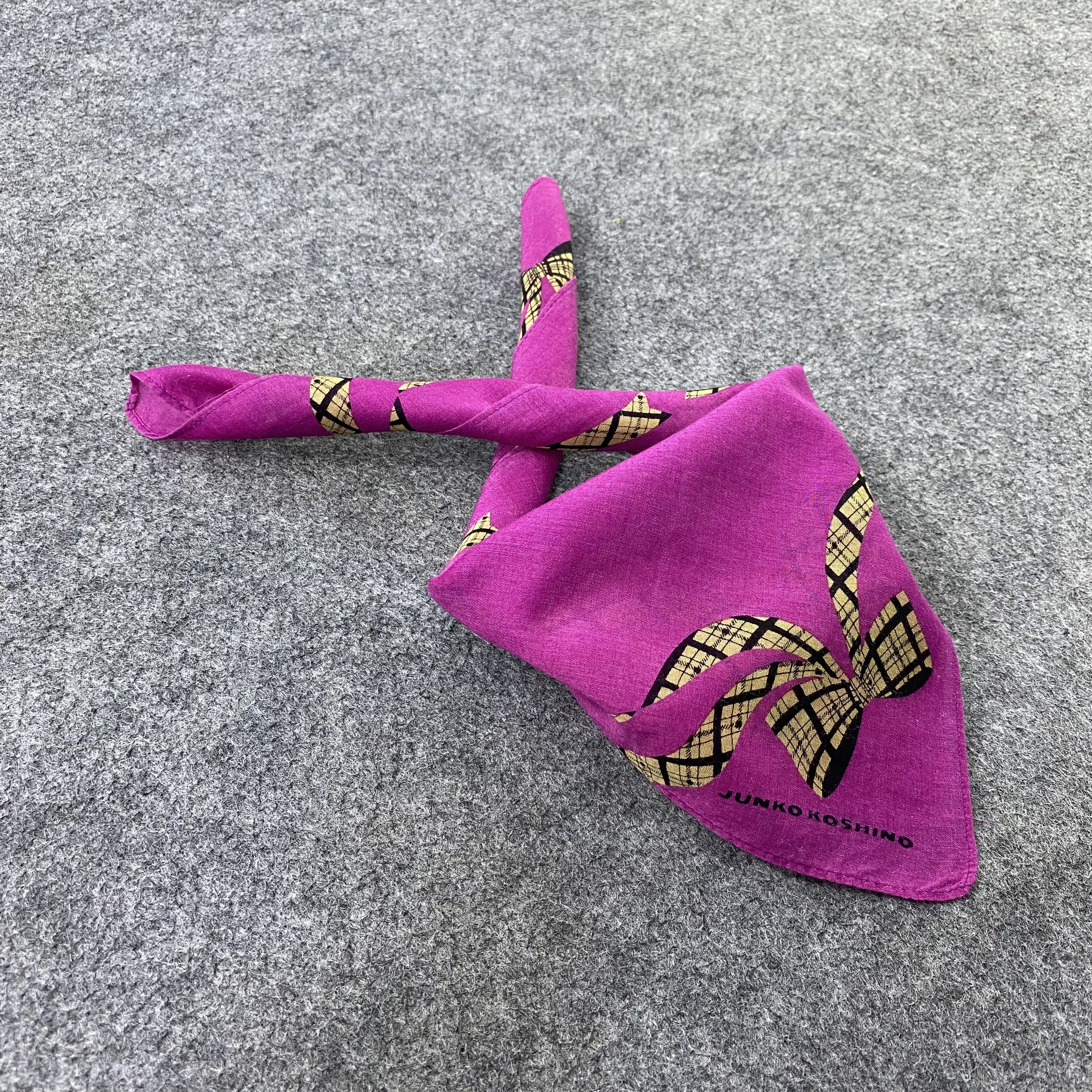 Japanese Brand Junko Koshino Handkerchief Neckerchief Bandana-B1978 Size ONE SIZE - 1 Thumbnail