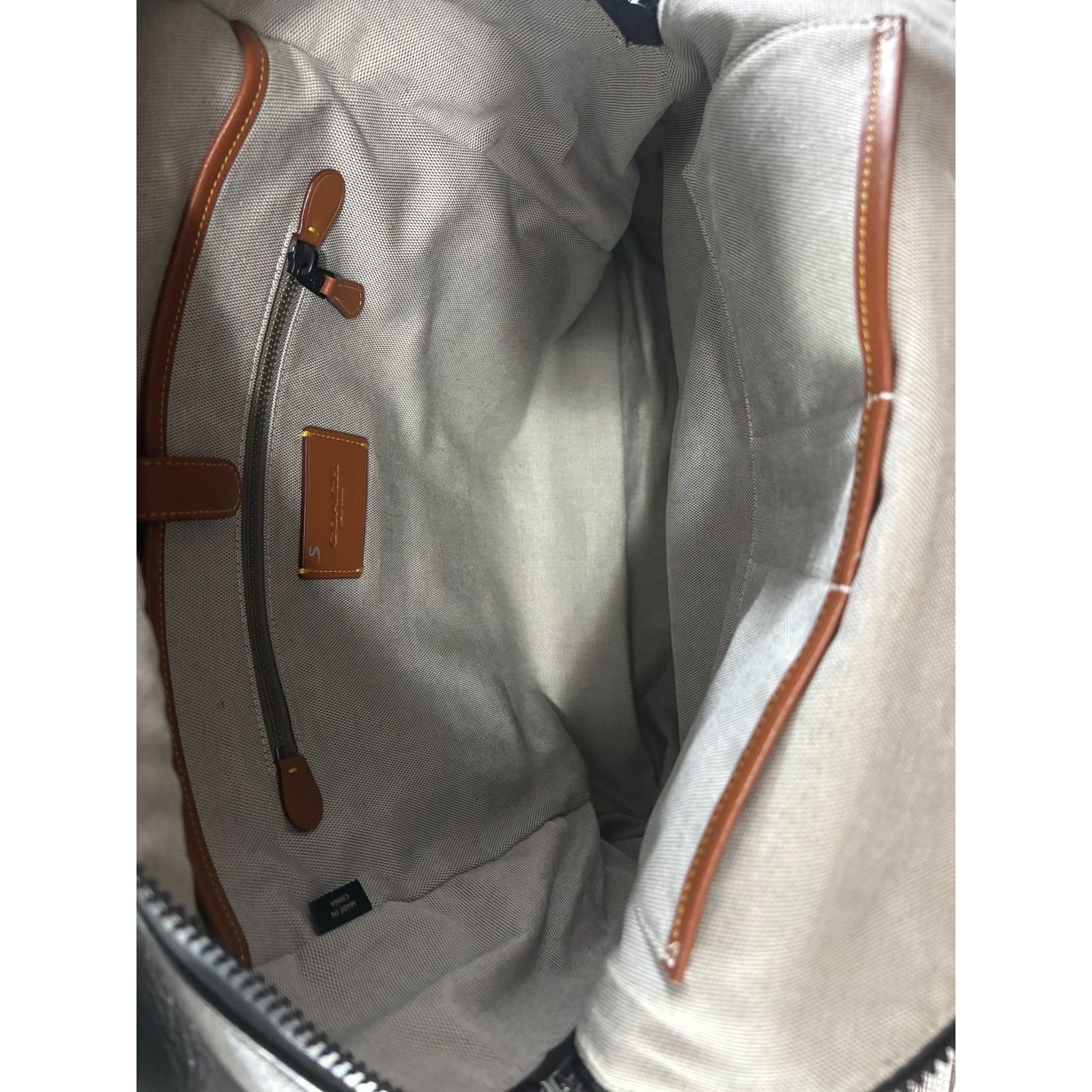 Coach COACH Landscape Print canvas leather Backpack Size ONE SIZE - 5 Thumbnail