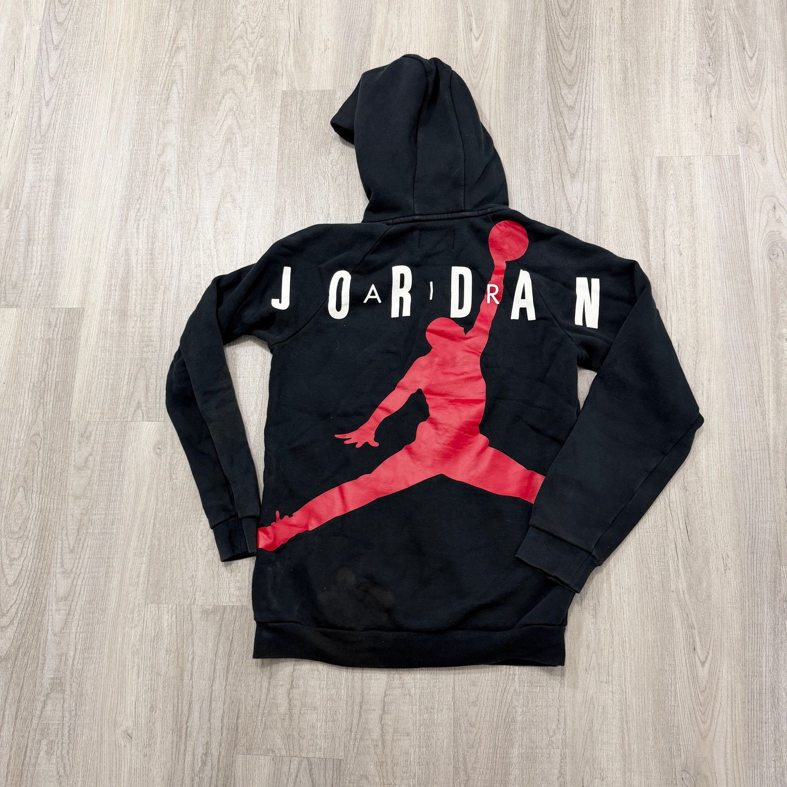 Jordan Brand Air Jordan Hoodie Men's Small Black Red Fill Zip Sweatshirt Size US S / EU 44-46 / 1 - 10 Thumbnail