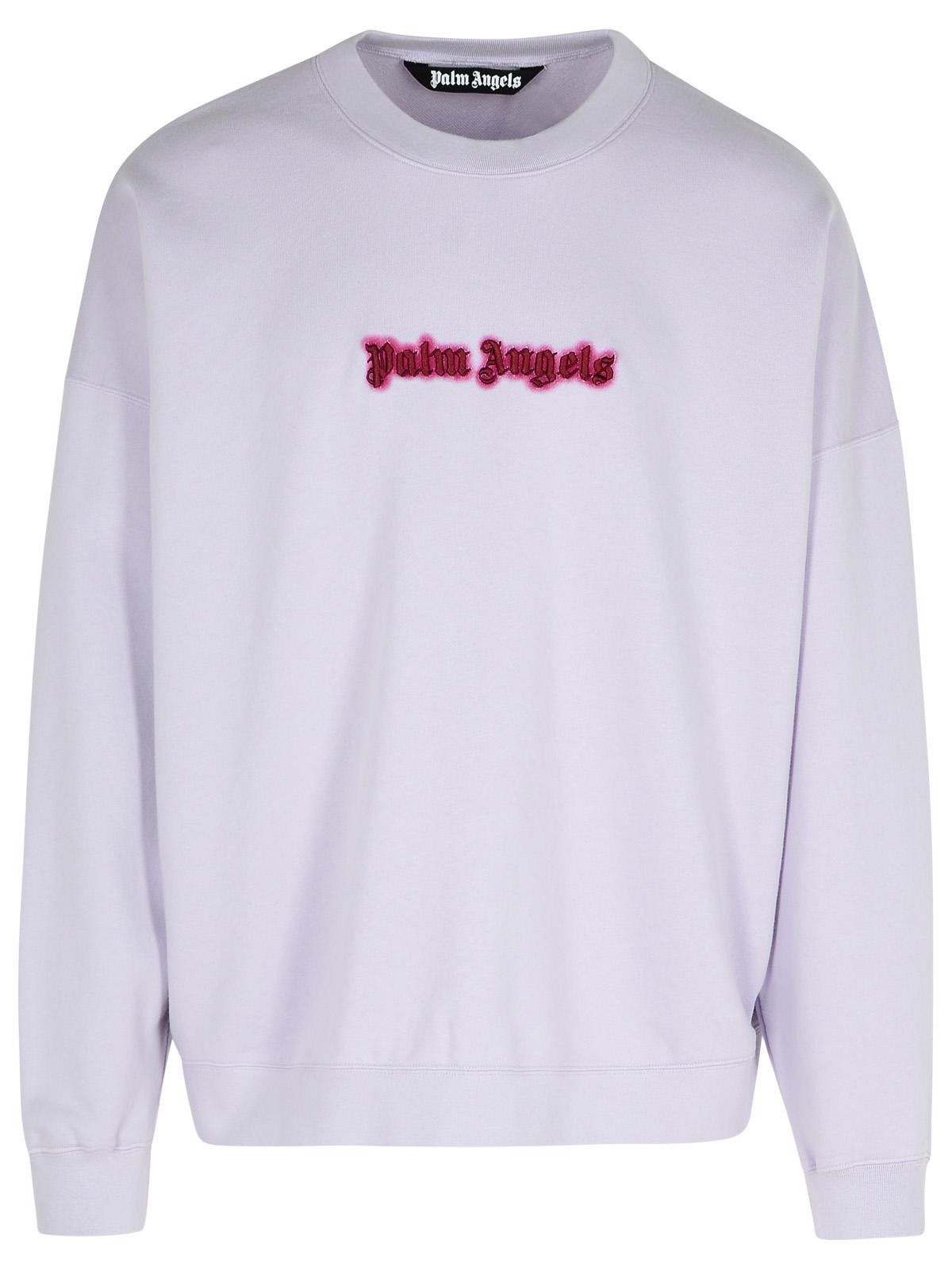 Palm Angels PALM ANGELS 'Neon' Lilac Cotton Sweatshirt Size US S / EU 44-46 / 1 - 1 Thumbnail