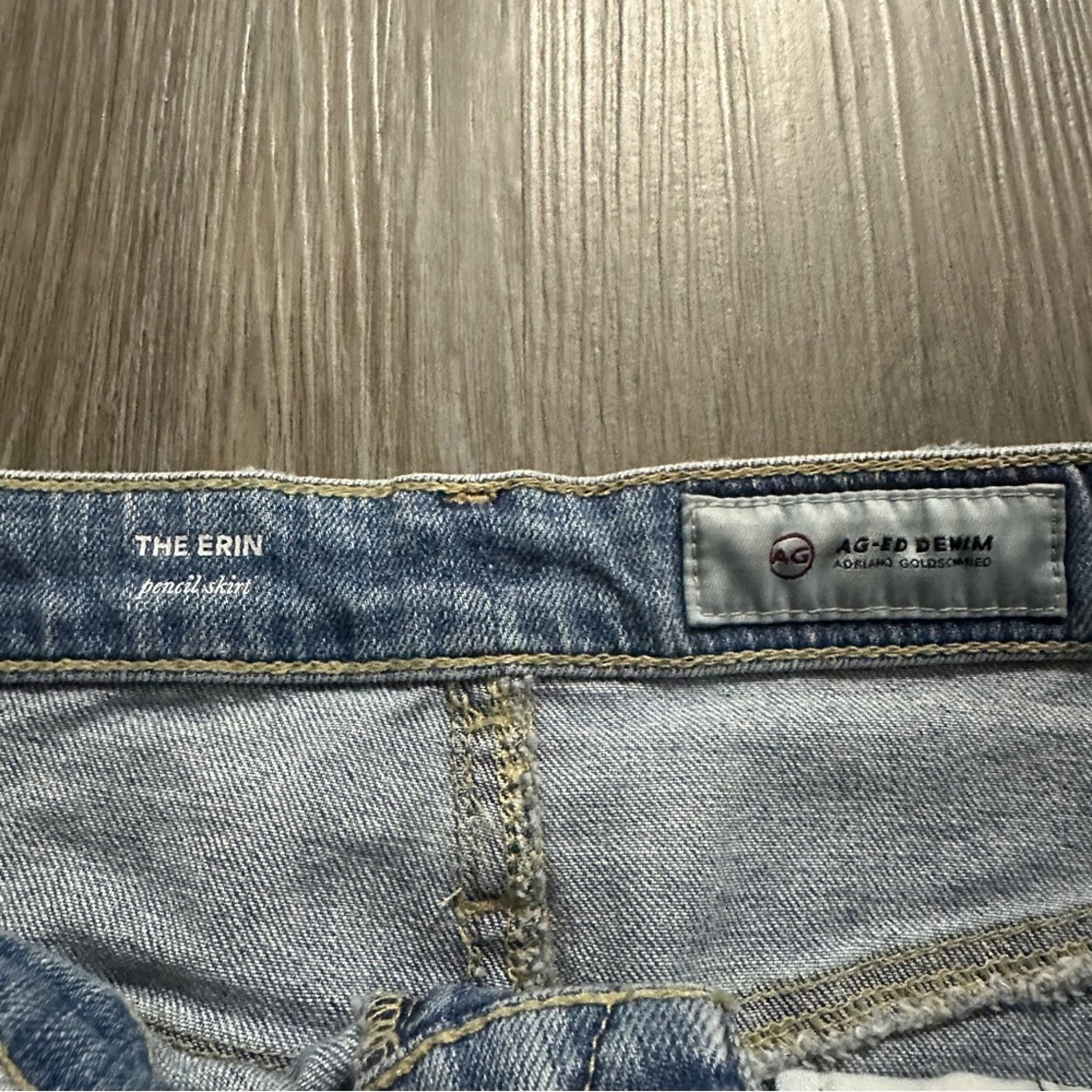 AG Adriano Goldschmied AG Adriano Goldschmied The Erin Denim Pencil Skirt Size 27 Size 27" / US 4 / IT 40 - 3 Thumbnail