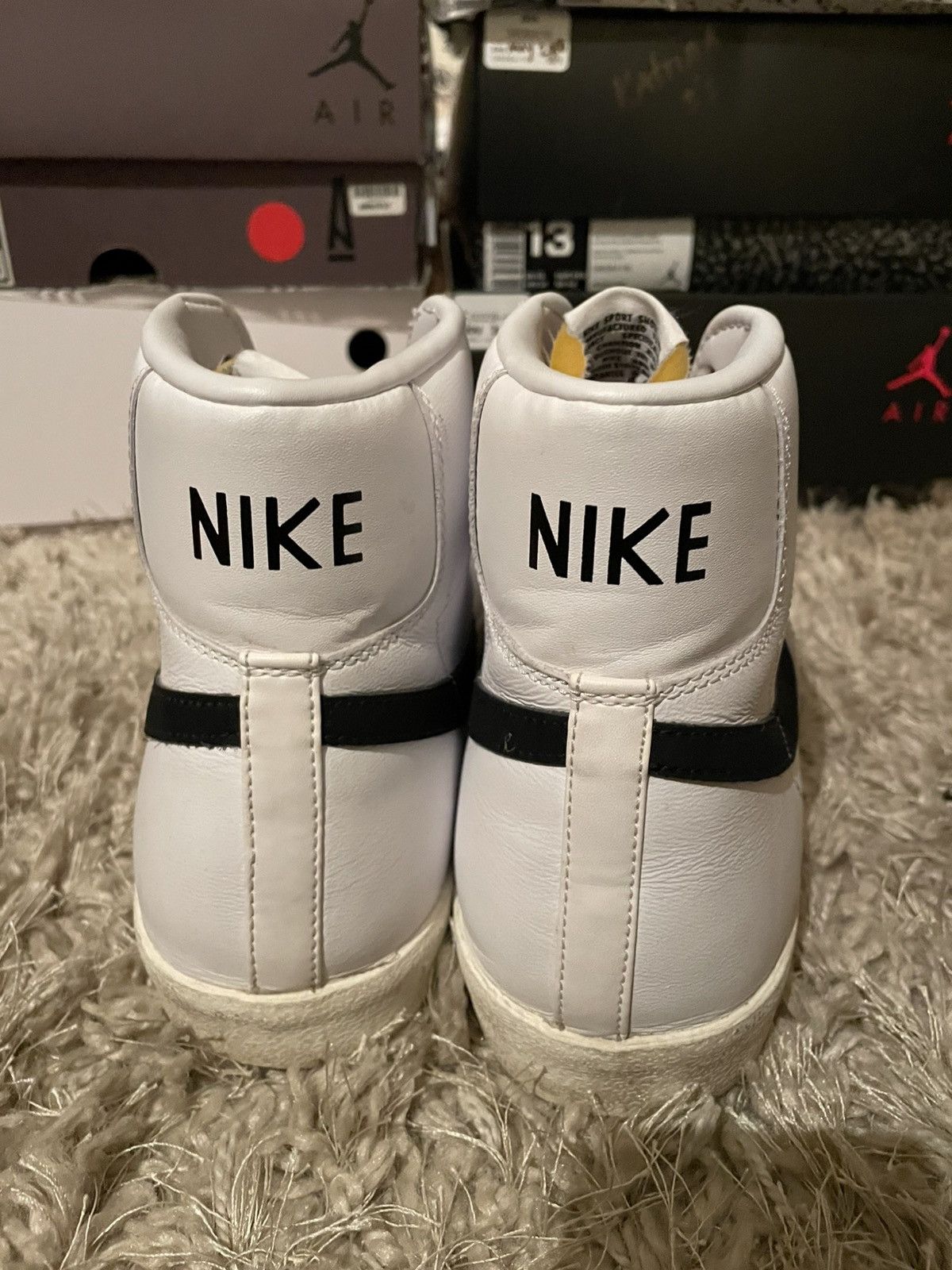 Nike Nike Blazer High White/Black Size US 12 / EU 45 - 6 Thumbnail