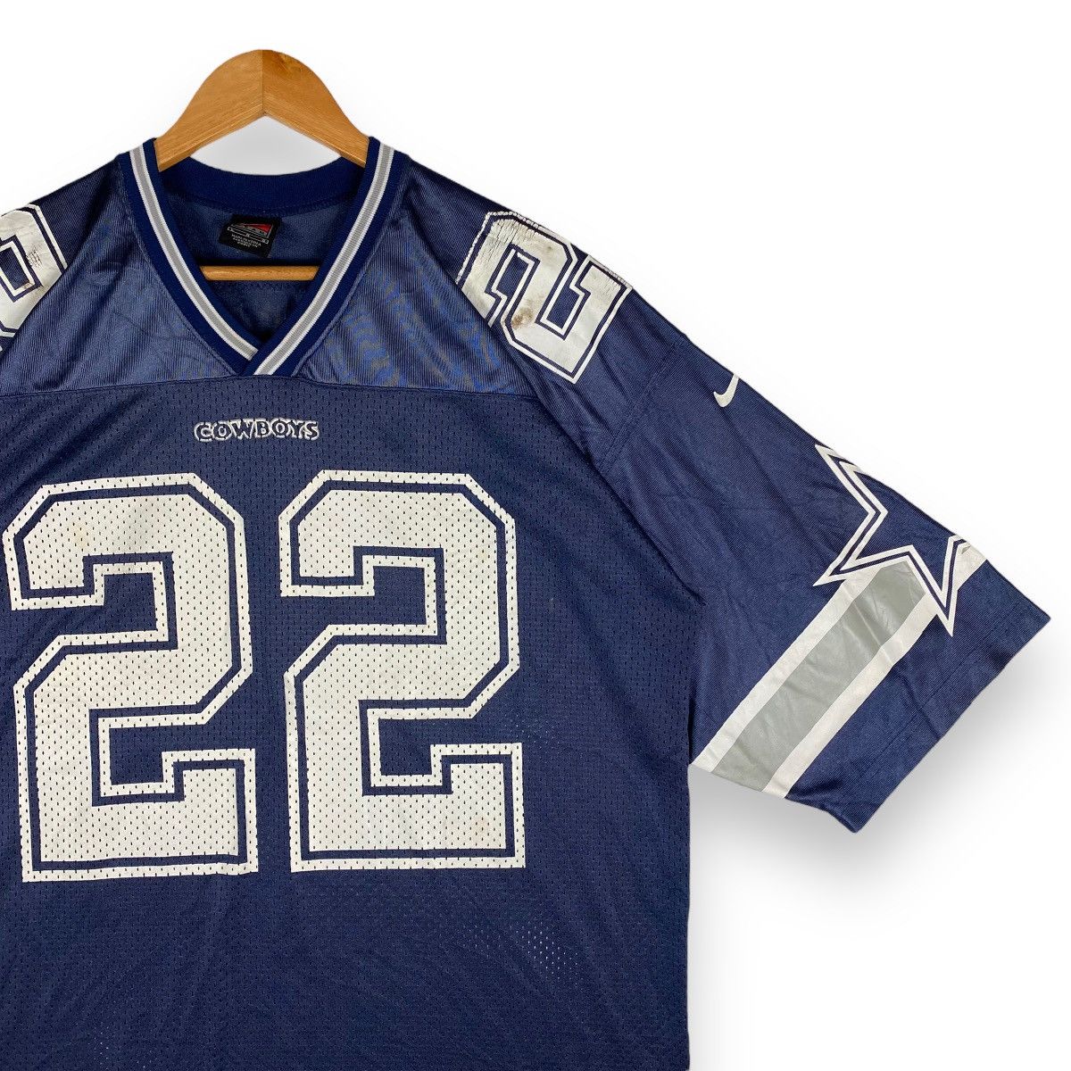 NFL × Nike × Vintage VINTAGE NIKE DALLAS COWBOYS EMMITT SMITH NFL JERSEY Size US L / EU 52-54 / 3 - 4 Thumbnail