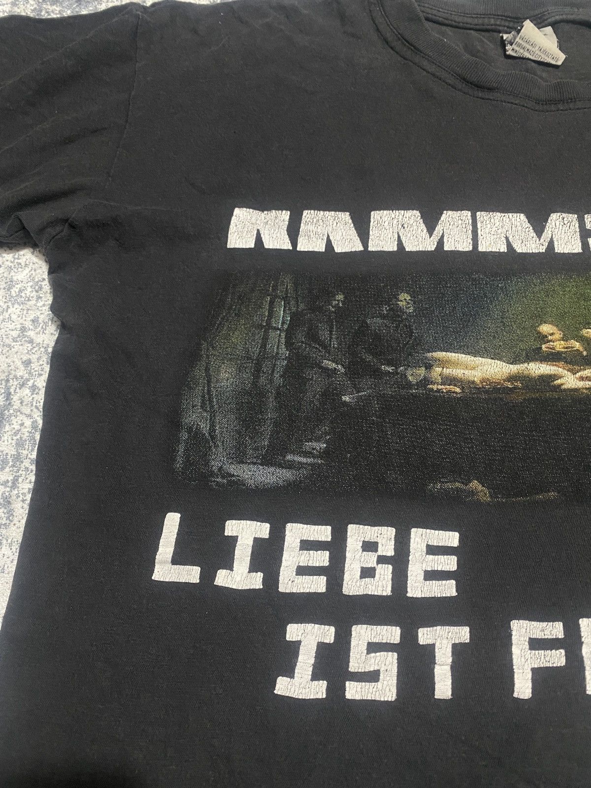 Band Tees × Vintage Vintage rammstein 00s band liebe ist fur alle da logo tee Size US L / EU 52-54 / 3 - 4 Thumbnail