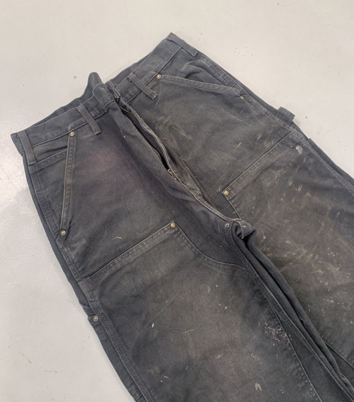 Carhartt Vintage carhartt b01 blk double knee denim Size US 36 / EU 52 - 4 Thumbnail