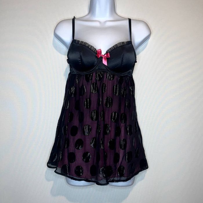 Victoria's Secret Y2K Victoria's Secret Polka Dot Sheer Babydoll ...