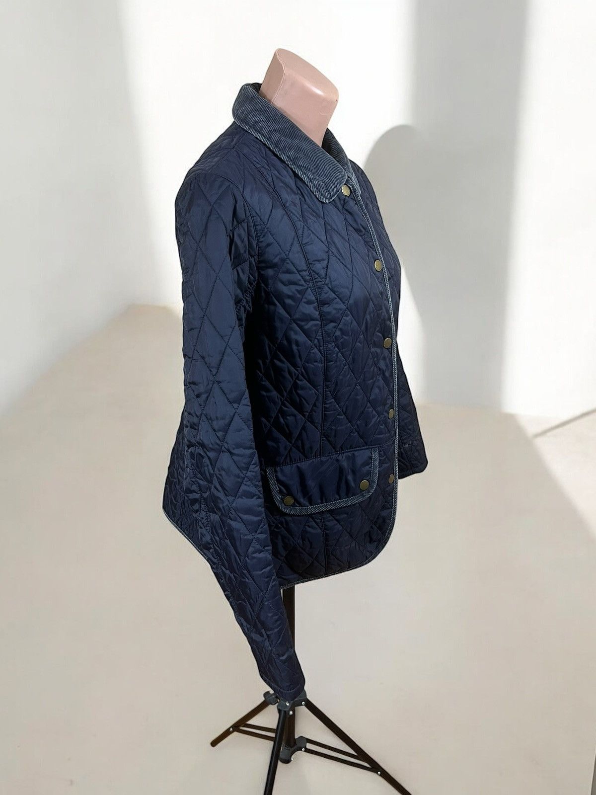 Barbour Barbour Vintage Quilt Navy Jacket size L Size L / US 10 / IT 46 - 2 Thumbnail