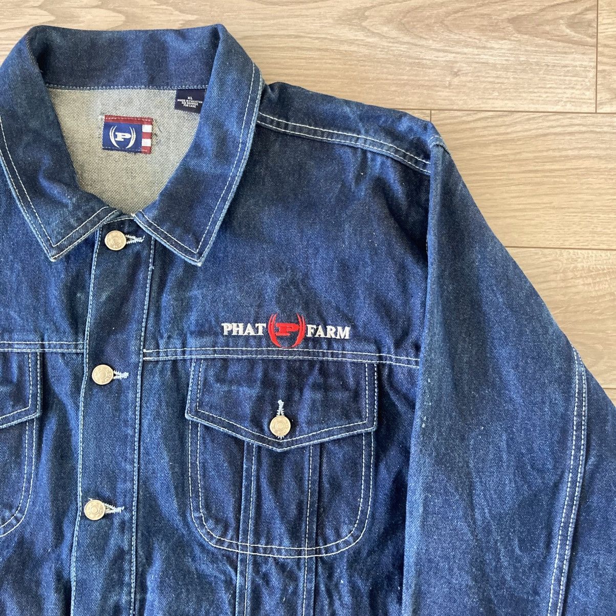 Phat Farm vintage phat farm jean jacket Size US XL / EU 56 / 4 - 1 Thumbnail