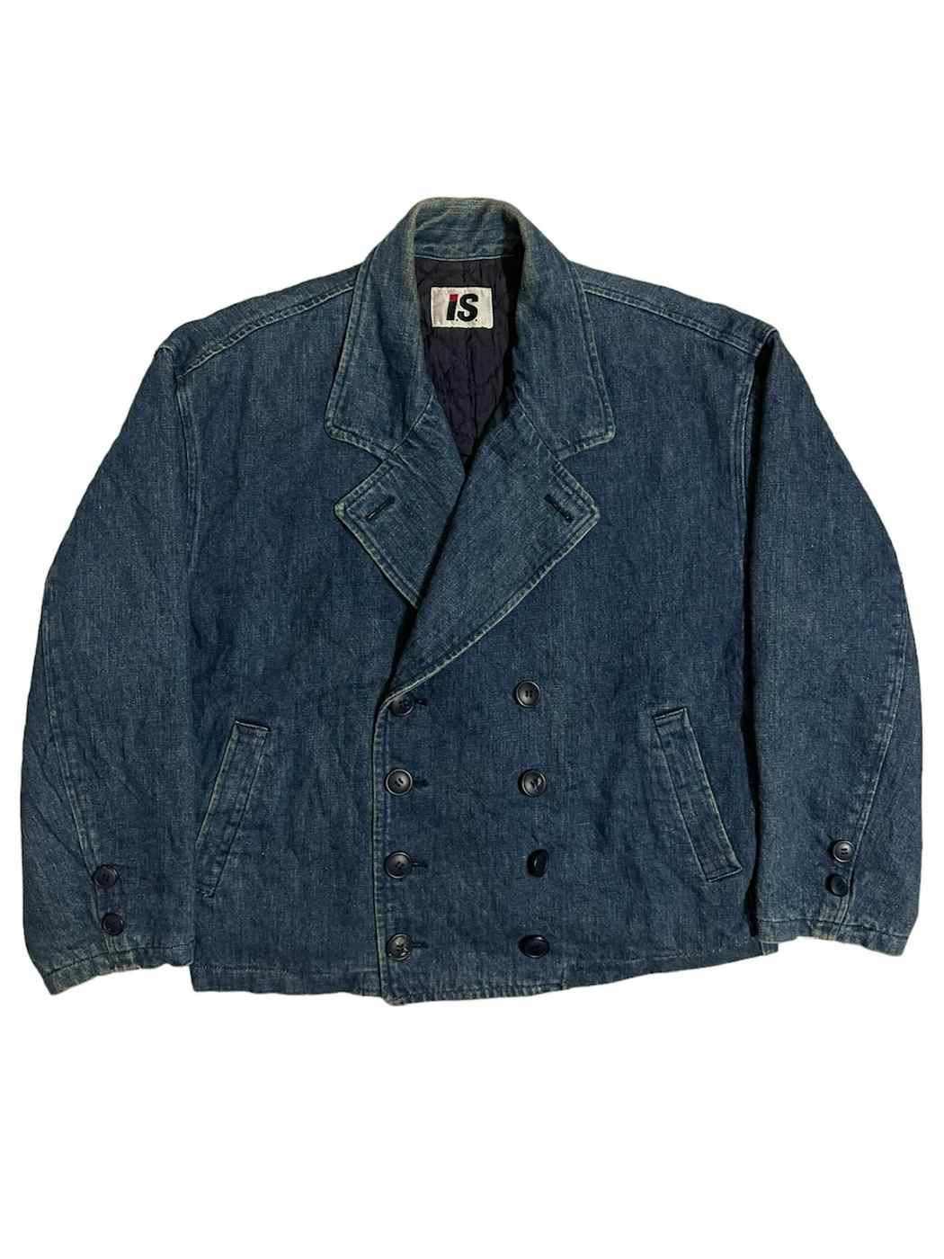 Pre-owned Issey Miyake X Vintage Issey Miyake (i.s) Denim Jacket Very Hard To Find