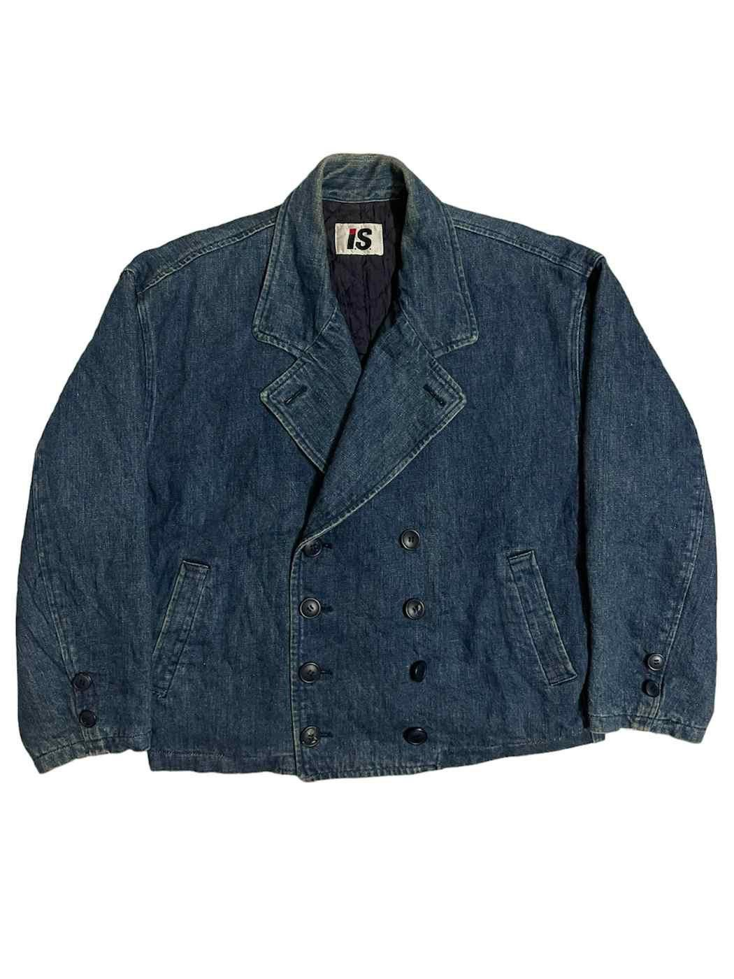 image of Issey Miyake (I.s) Denim Jacket Very Hard To Find, Men's (Size Large)