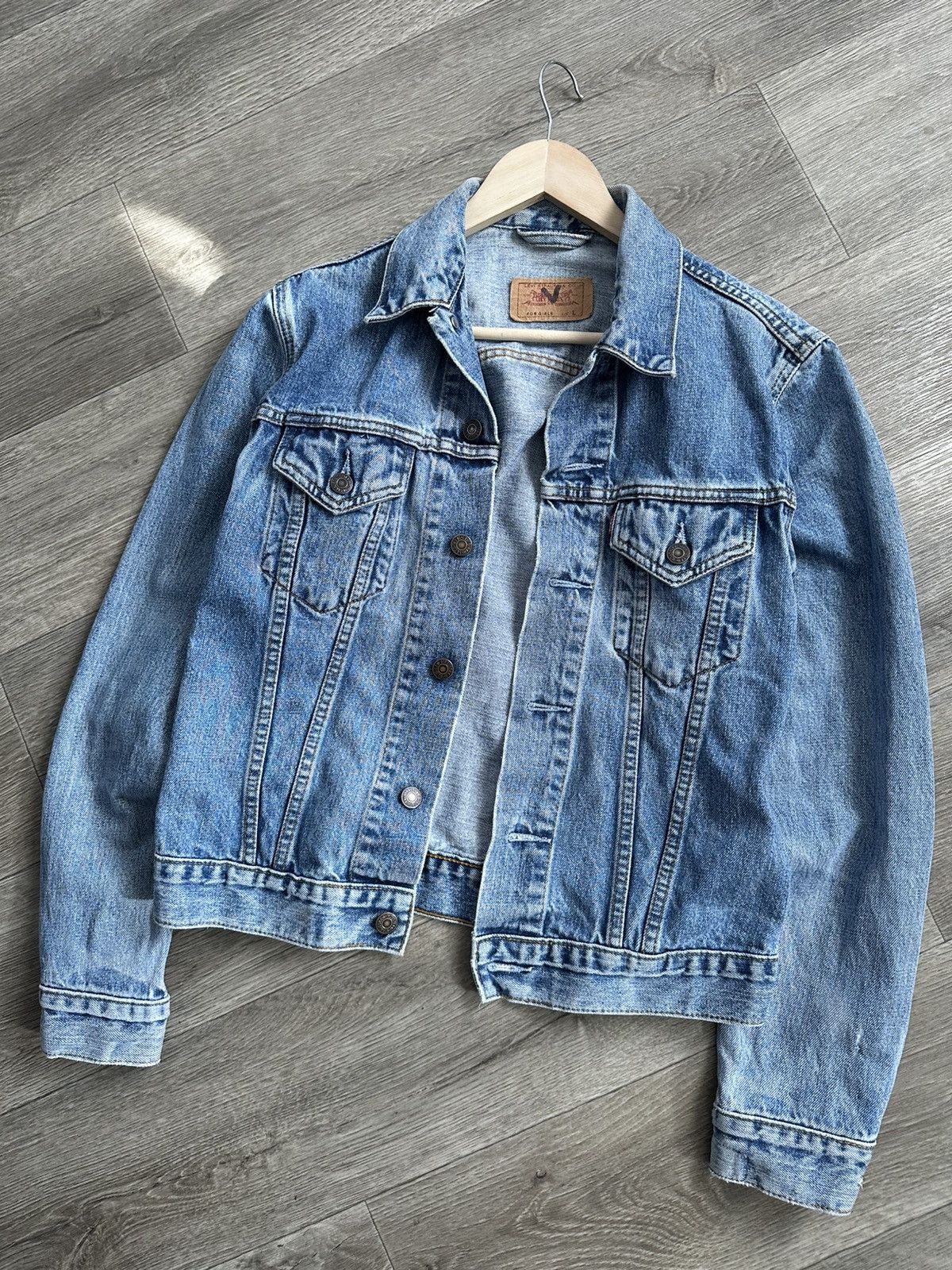 Levi's 🫧 Vintage Levi's Trucker Denim Jacket Blue Medium Wash Size L / US 10 / IT 46 - 1 Thumbnail