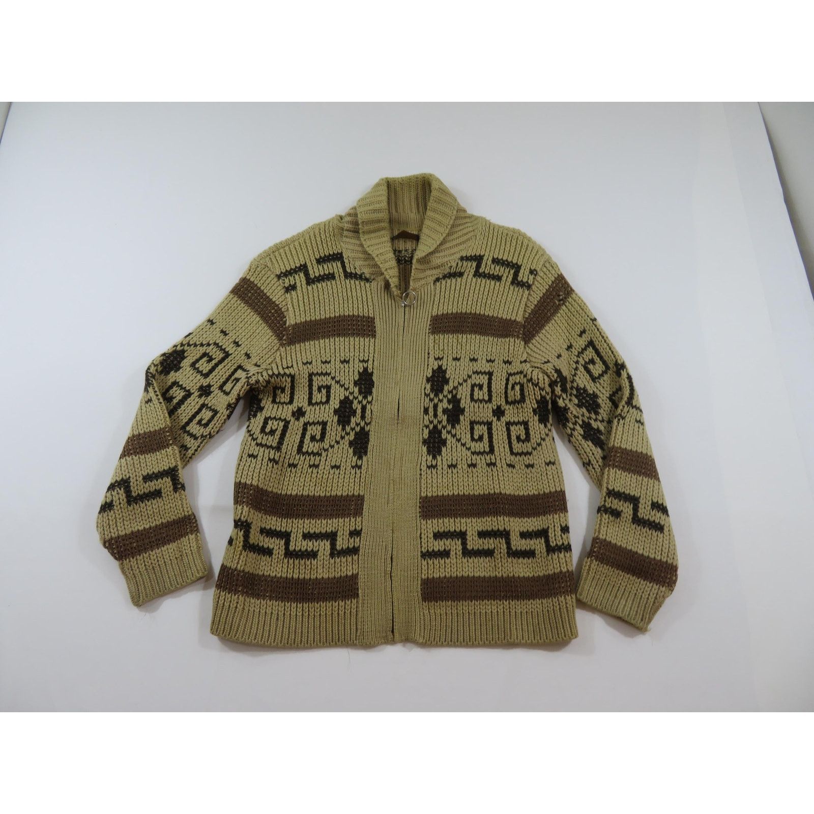 Pendleton Pendleton BIG LEBOWSKI Dude Sweater, Cowichan Beige M 1970s Size US M / EU 48-50 / 2 - 1 Thumbnail