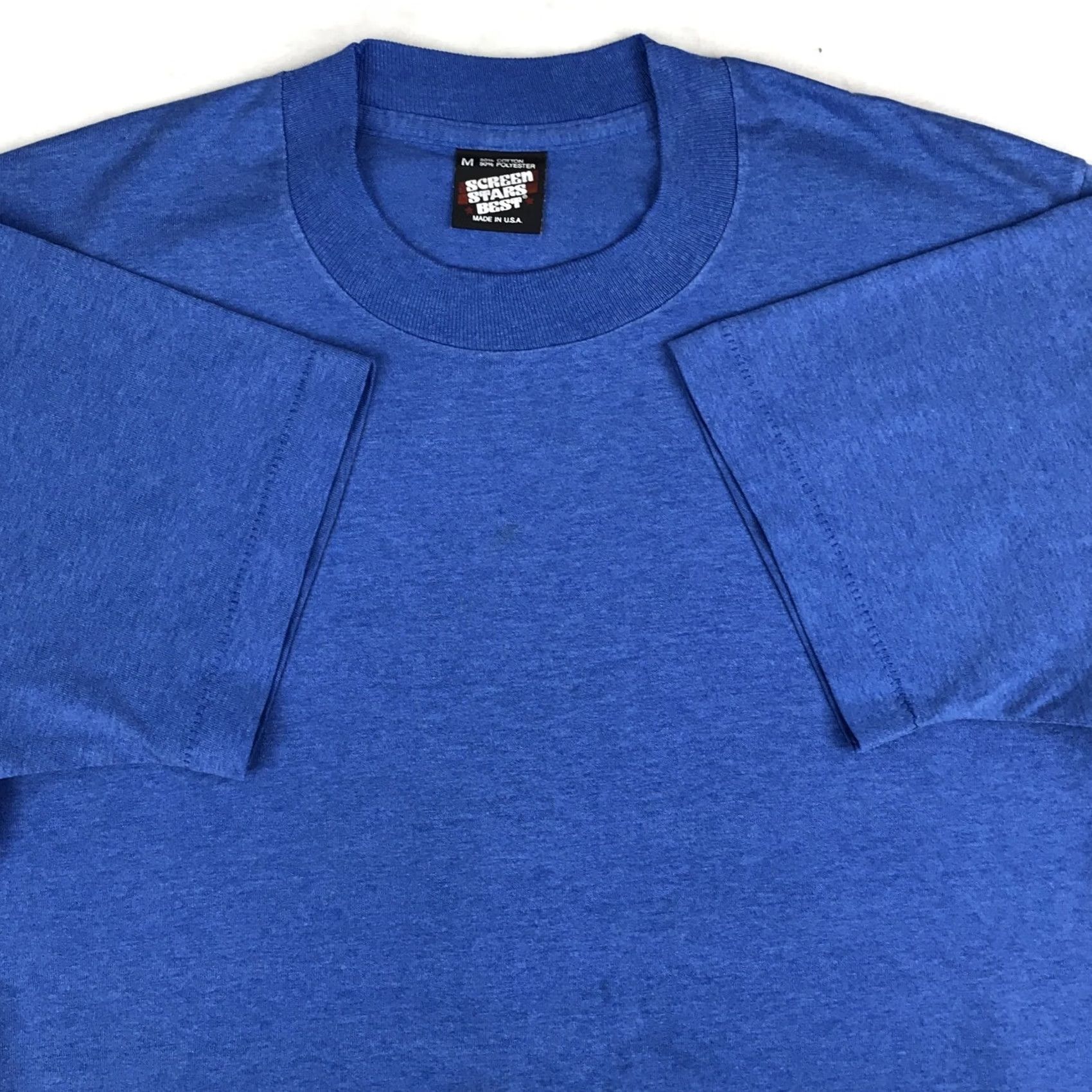 Vintage VINTAGE Screen Stars Best T-Shirt SHIRT Men Small Blue 80s 90s United States Cotton Polyester Crew Neck Short Sleeve Made in USA Size US S / EU 44-46 / 1 - 3 Thumbnail