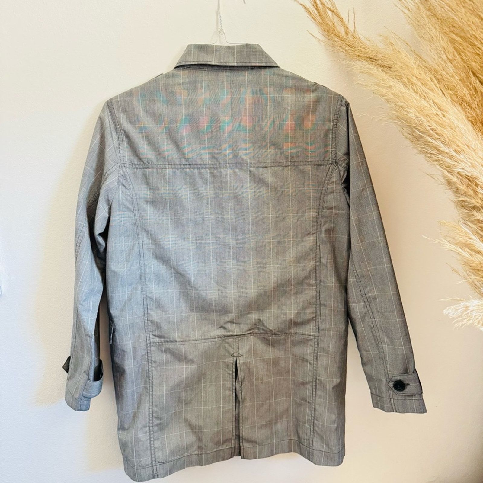 Five Four FIVE FOUR Grey Gray White Print Button Utility Jacket Coat S Size US S / EU 44-46 / 1 - 3 Thumbnail