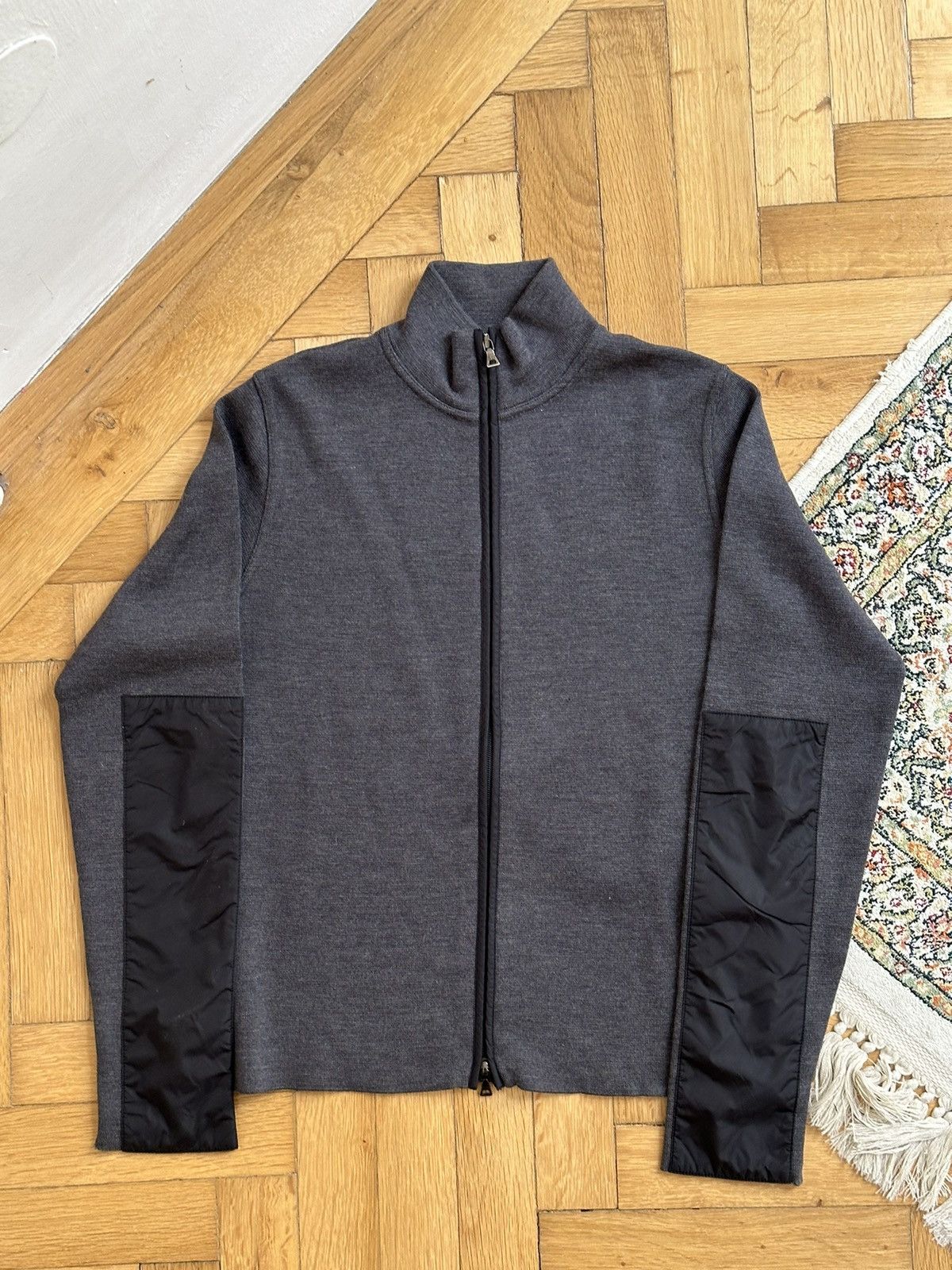 Miu Miu × Prada Prada Vintage Sport Collection Nylon Wool Zip Sweatshirt Size US S / EU 44-46 / 1 - 2 Thumbnail