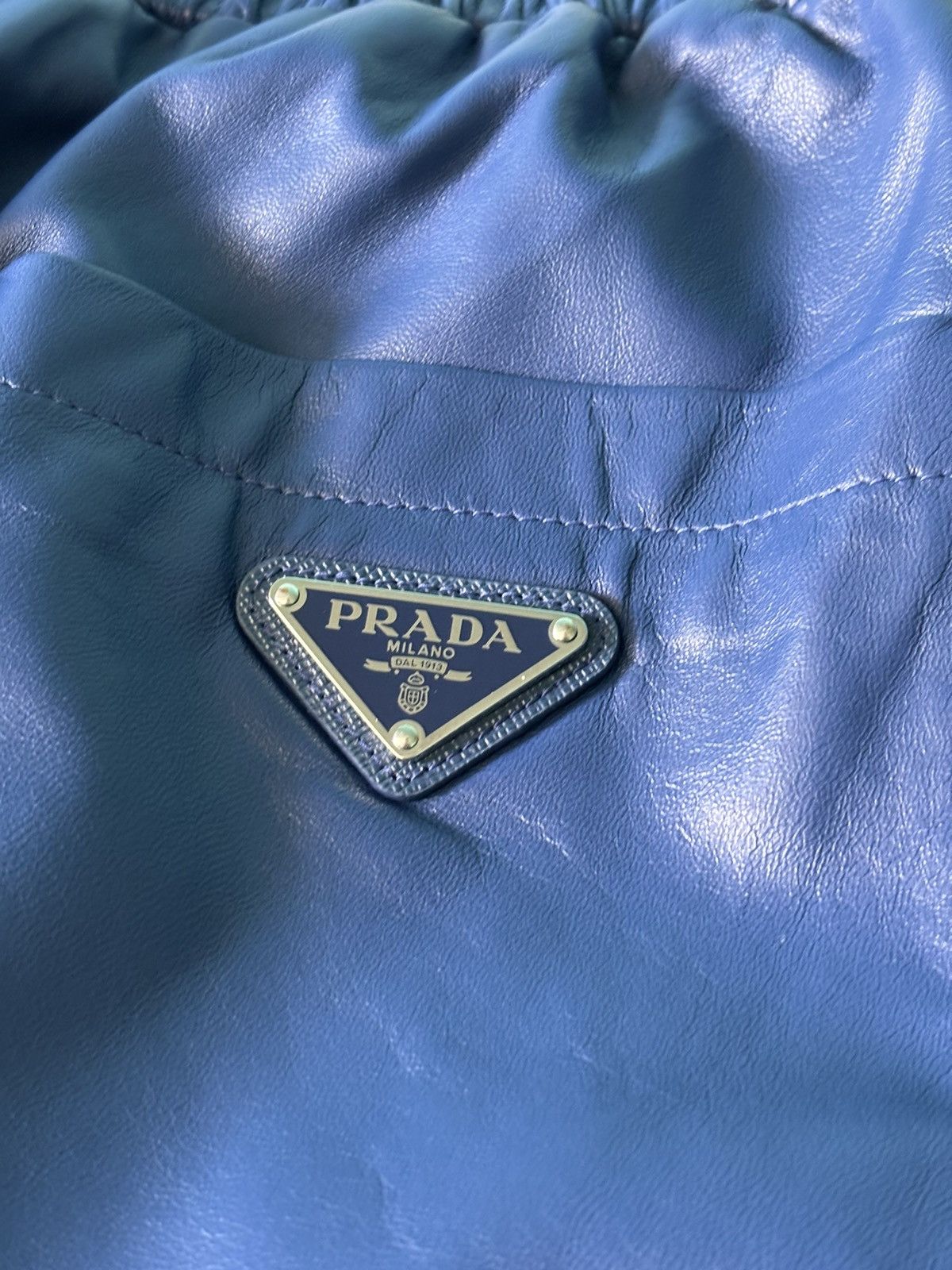 Prada Prada leather logo short Size US 44 / EU 60 - 4 Thumbnail