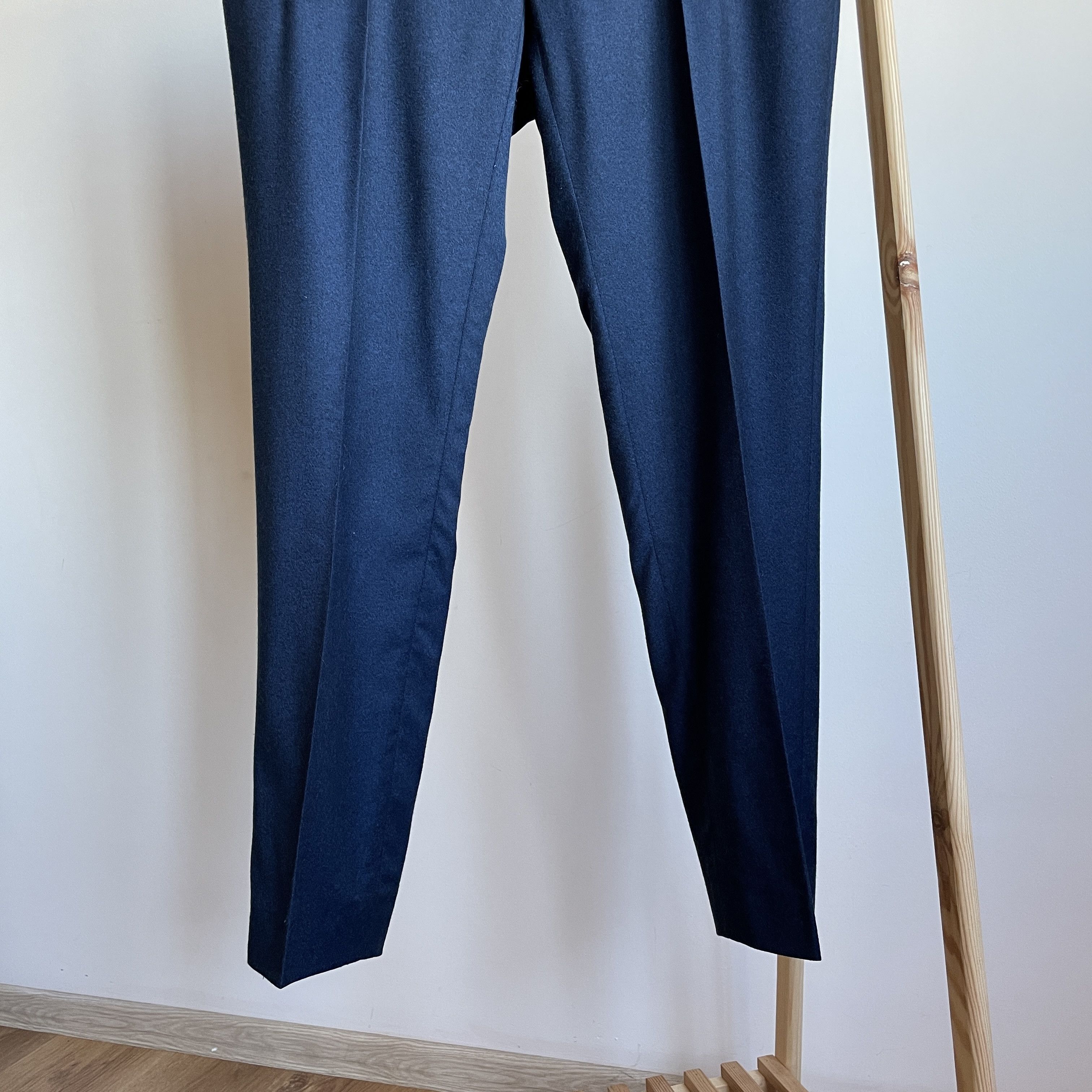 Other Clements and Church Bespoke 3 Pieces Navy Wool Suit Size 44R - 17 Thumbnail
