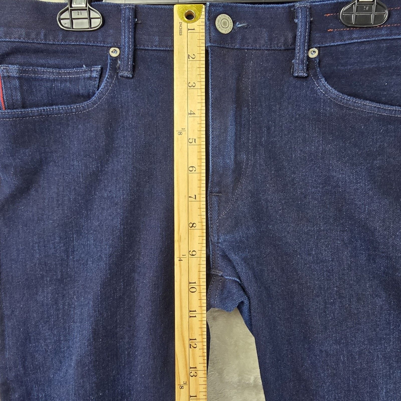 KATO Hiroshi Kato Jeans 33x29 Blue The Pen Slim Selvedge Denim Size US 33 - 16 Thumbnail