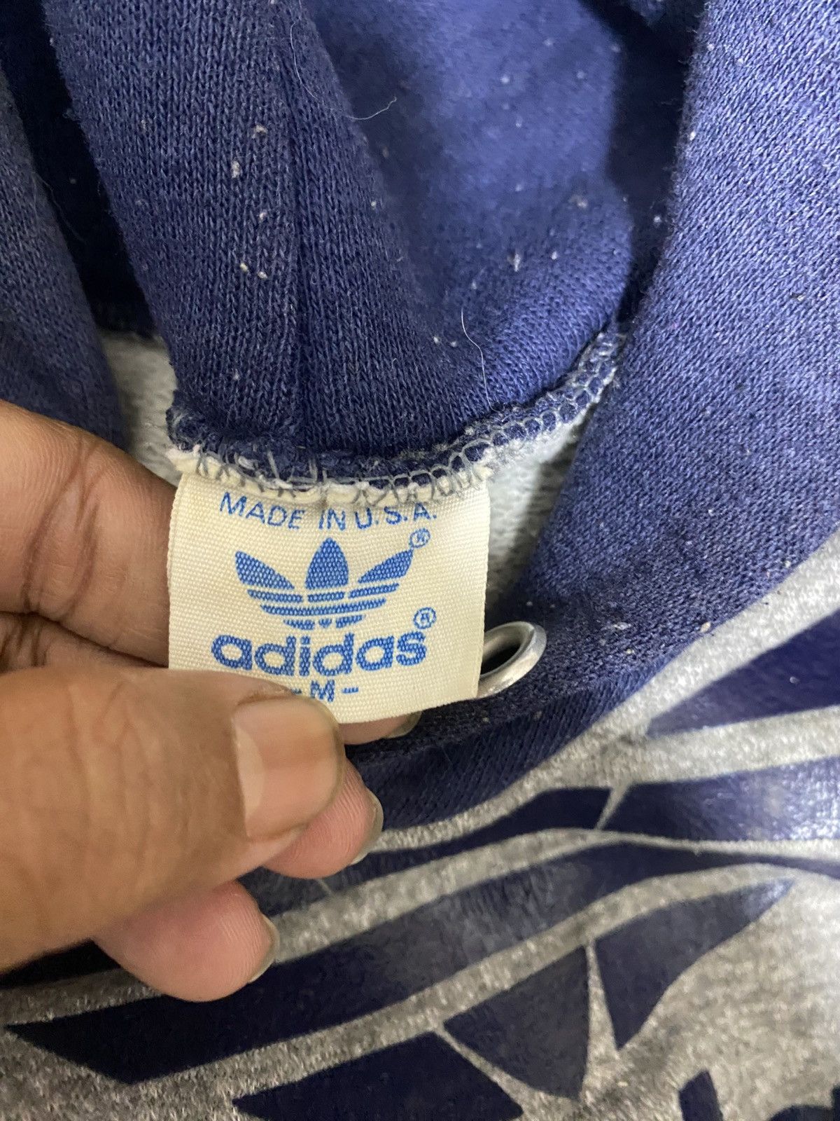 Adidas Vintage Adidas Trefoil Raglan Hoodie Made in USA 80s 90s Size US S / EU 44-46 / 1 - 3 Thumbnail
