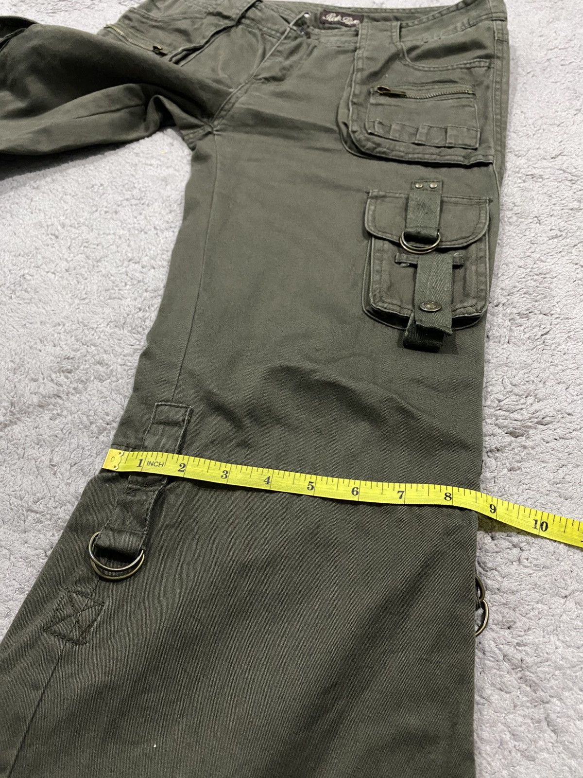Other Rote Rose Cargo Bondage Flared Military Pants Like G.O.A Size US 32 / EU 48 - 16 Thumbnail