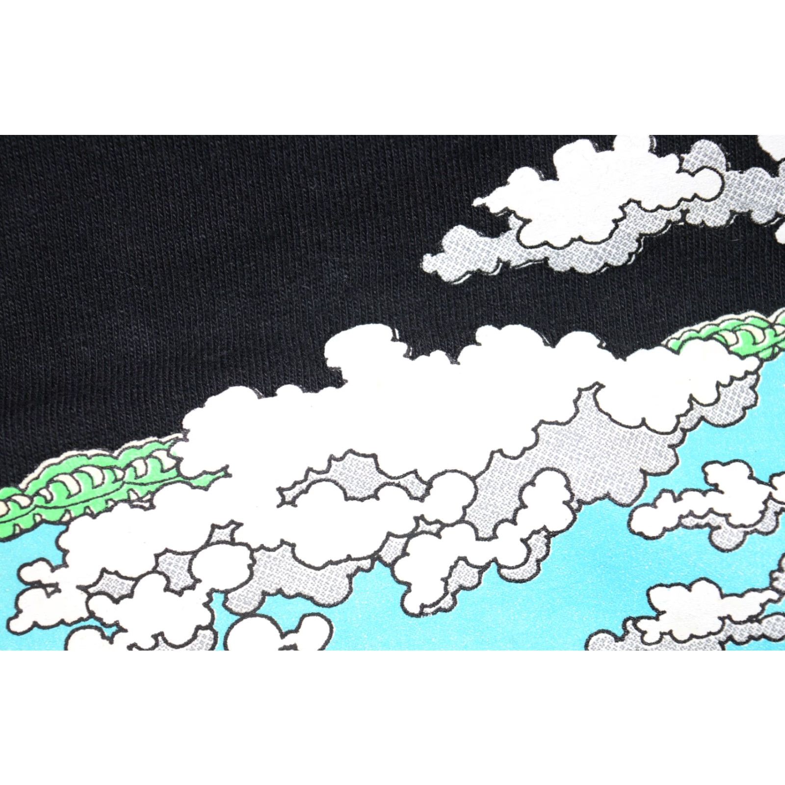 Vintage VTG WORLDWARE Psychedelic Shirt MOUNTAINS Black Mens L Unisex 1990s Graphic Tee Vintage Shirt Size US L / EU 52-54 / 3 - 4 Thumbnail